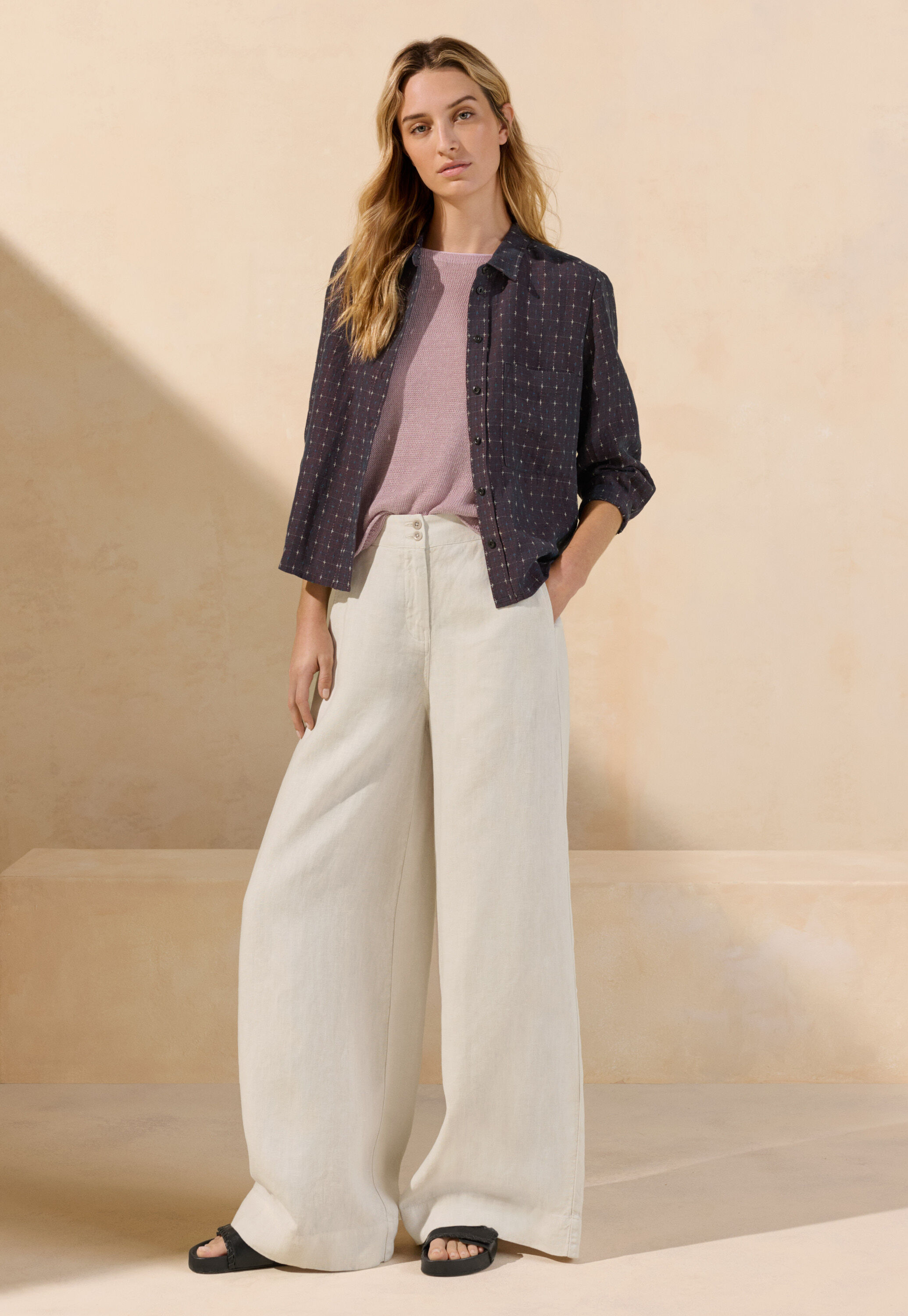 Garment-dyed overshirt