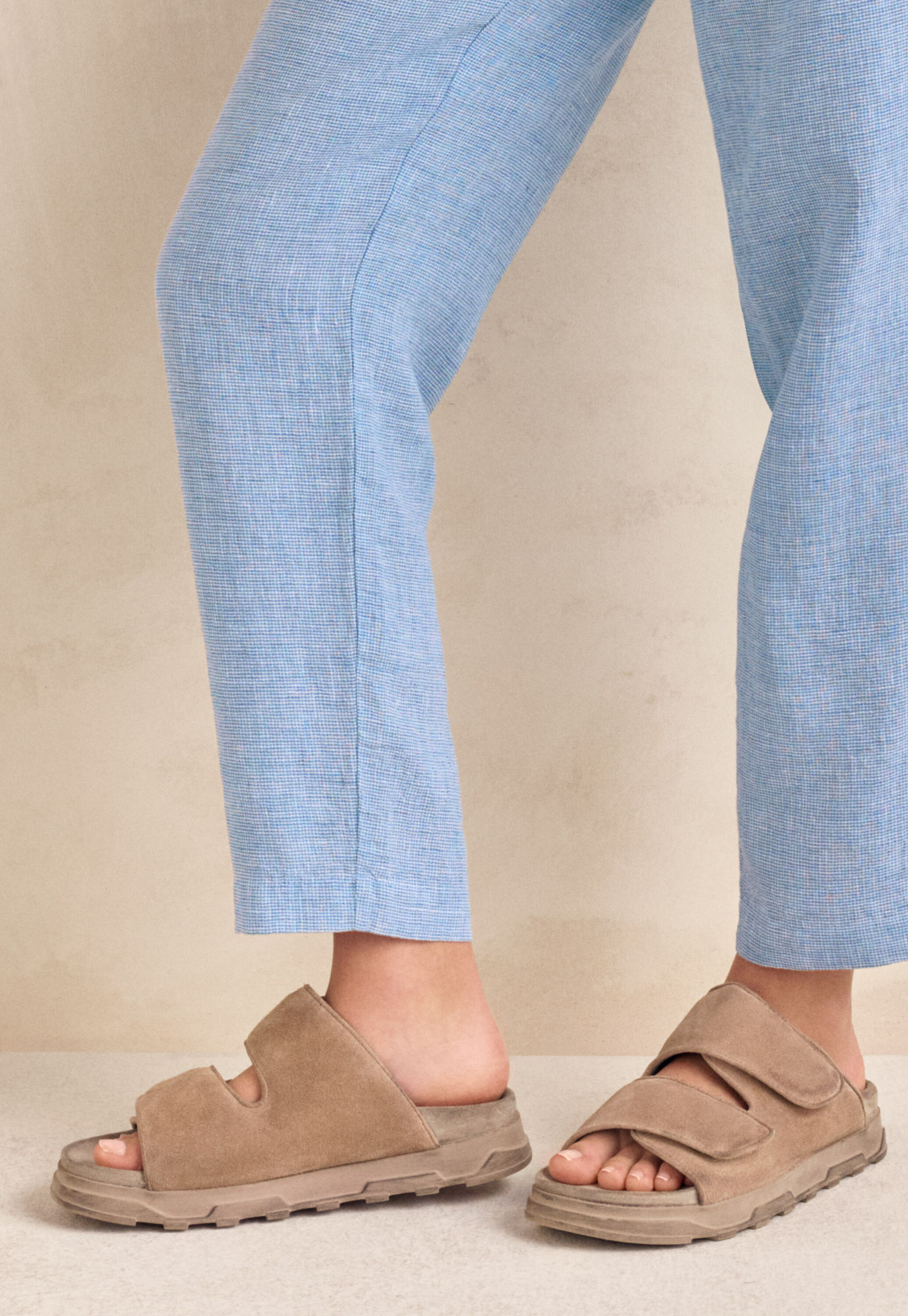 Velcro-strap sandal
