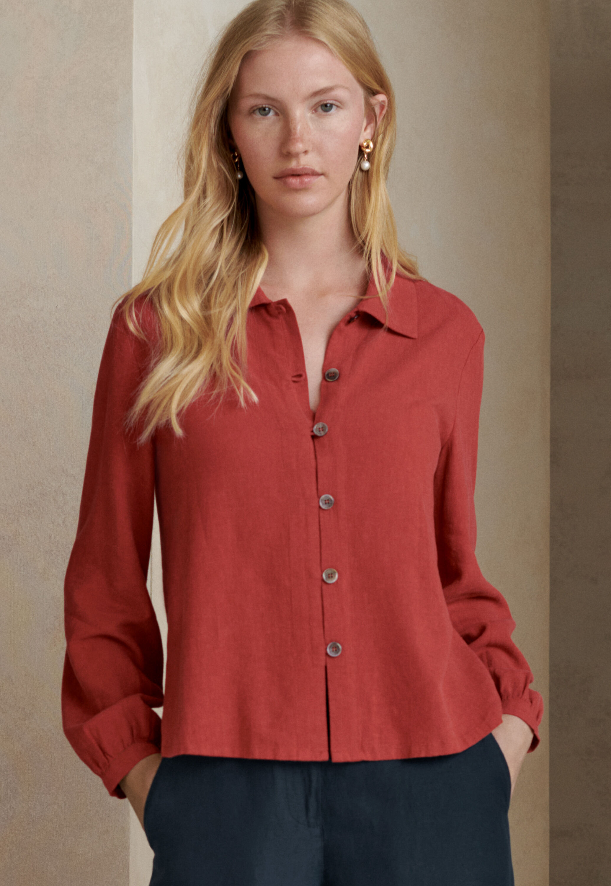 Collared blouse
