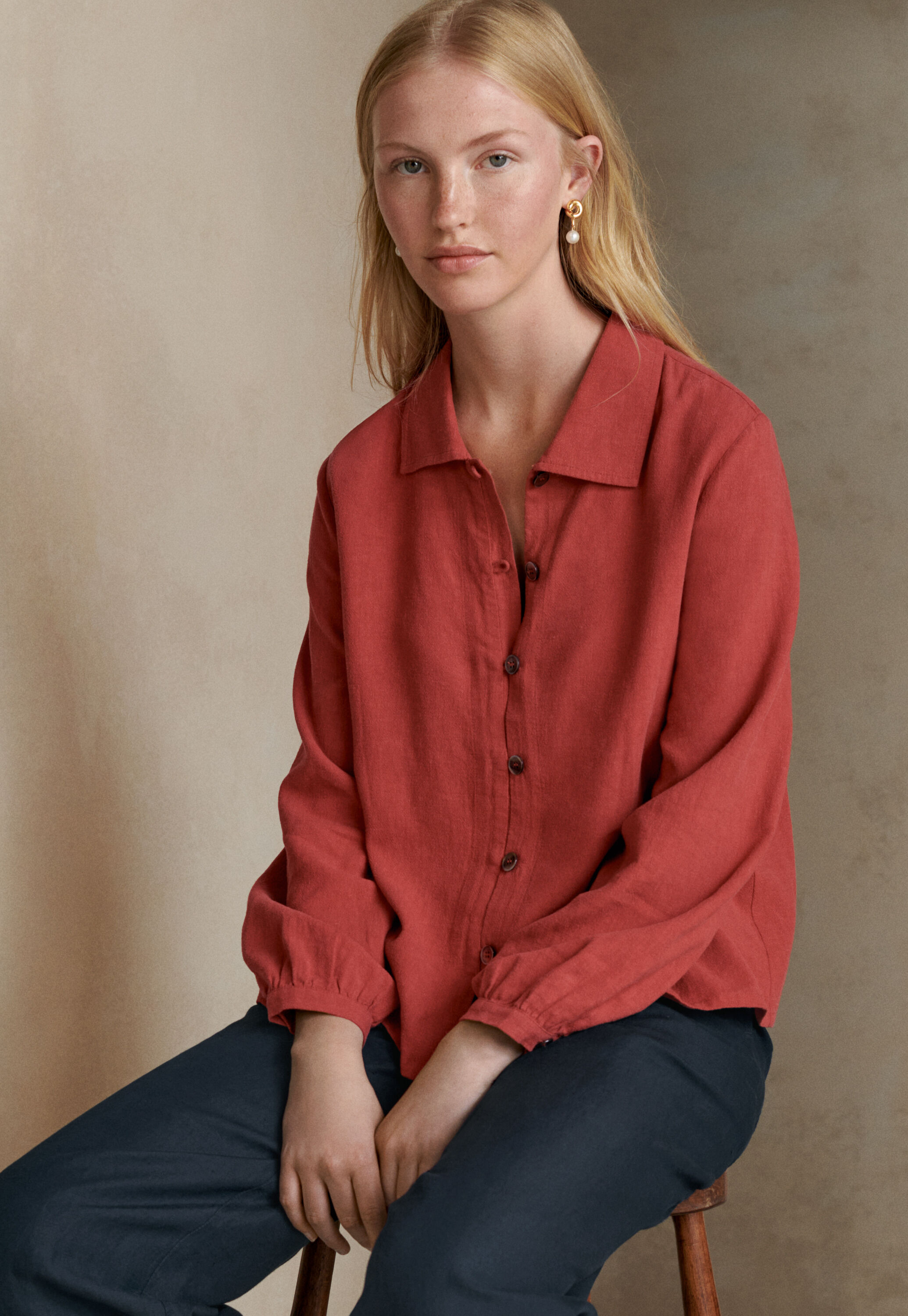 Collared blouse
