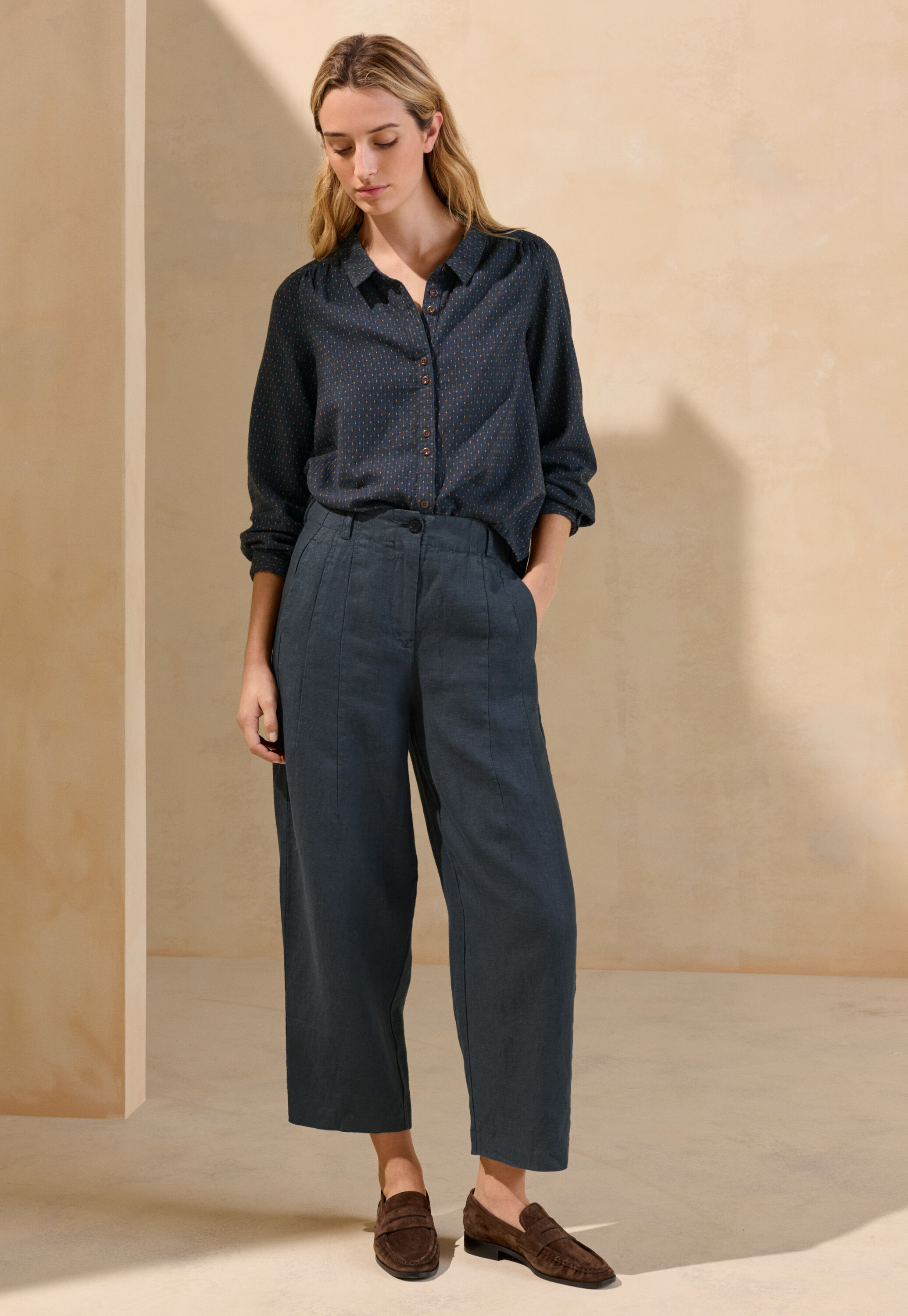 Garment-dyed overshirt