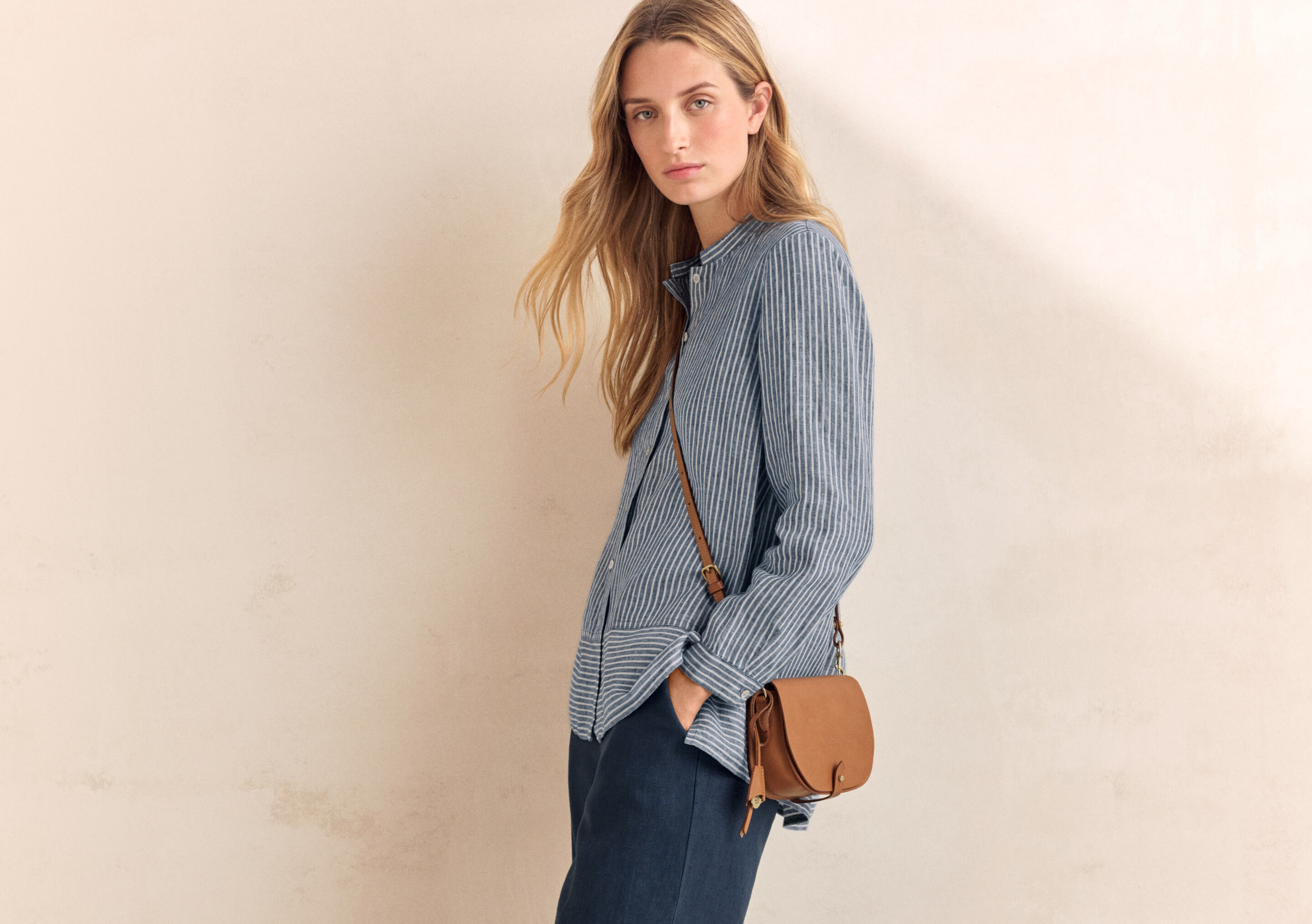Garment-dyed overshirt