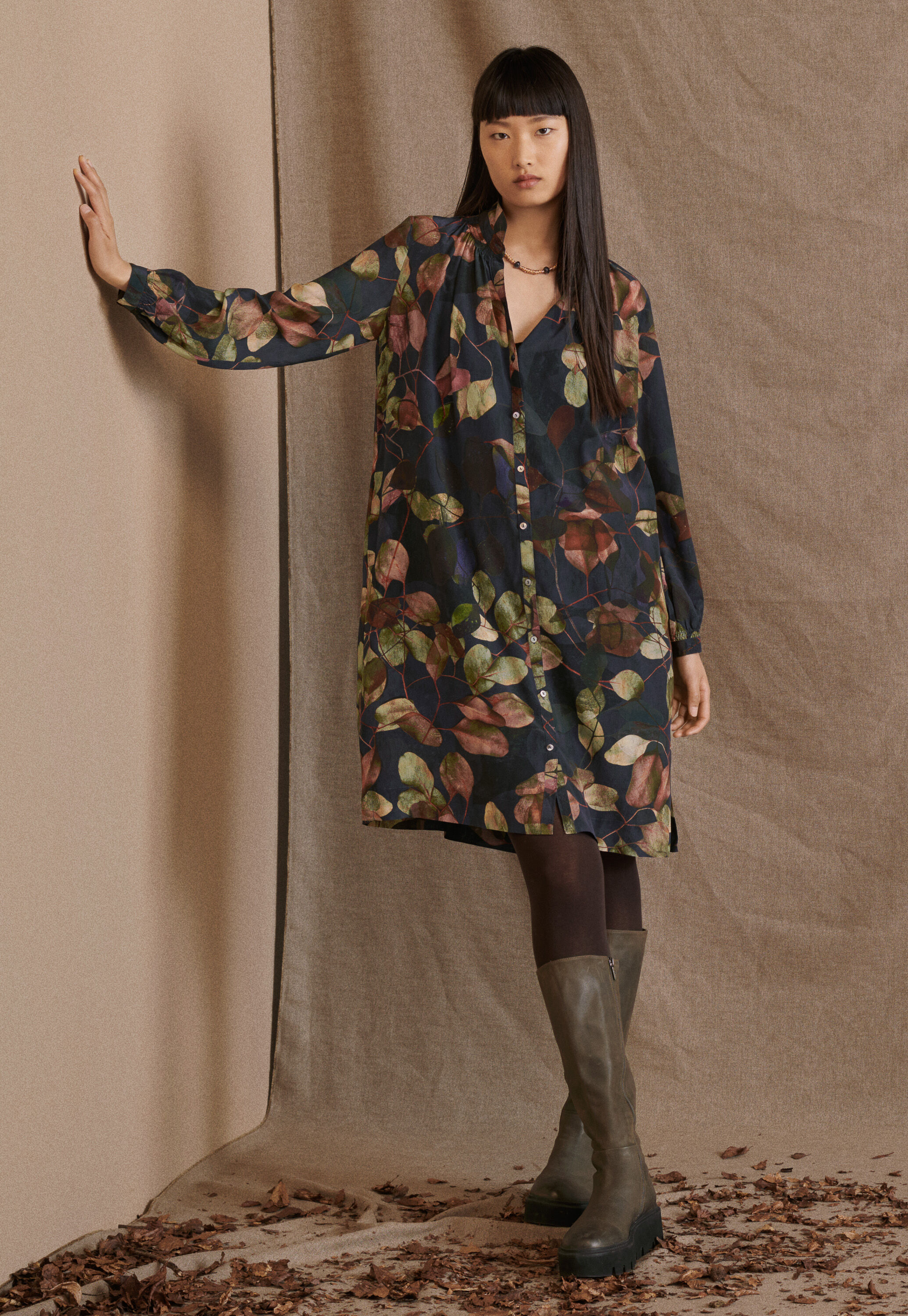 Long boots, Brown khaki, large
