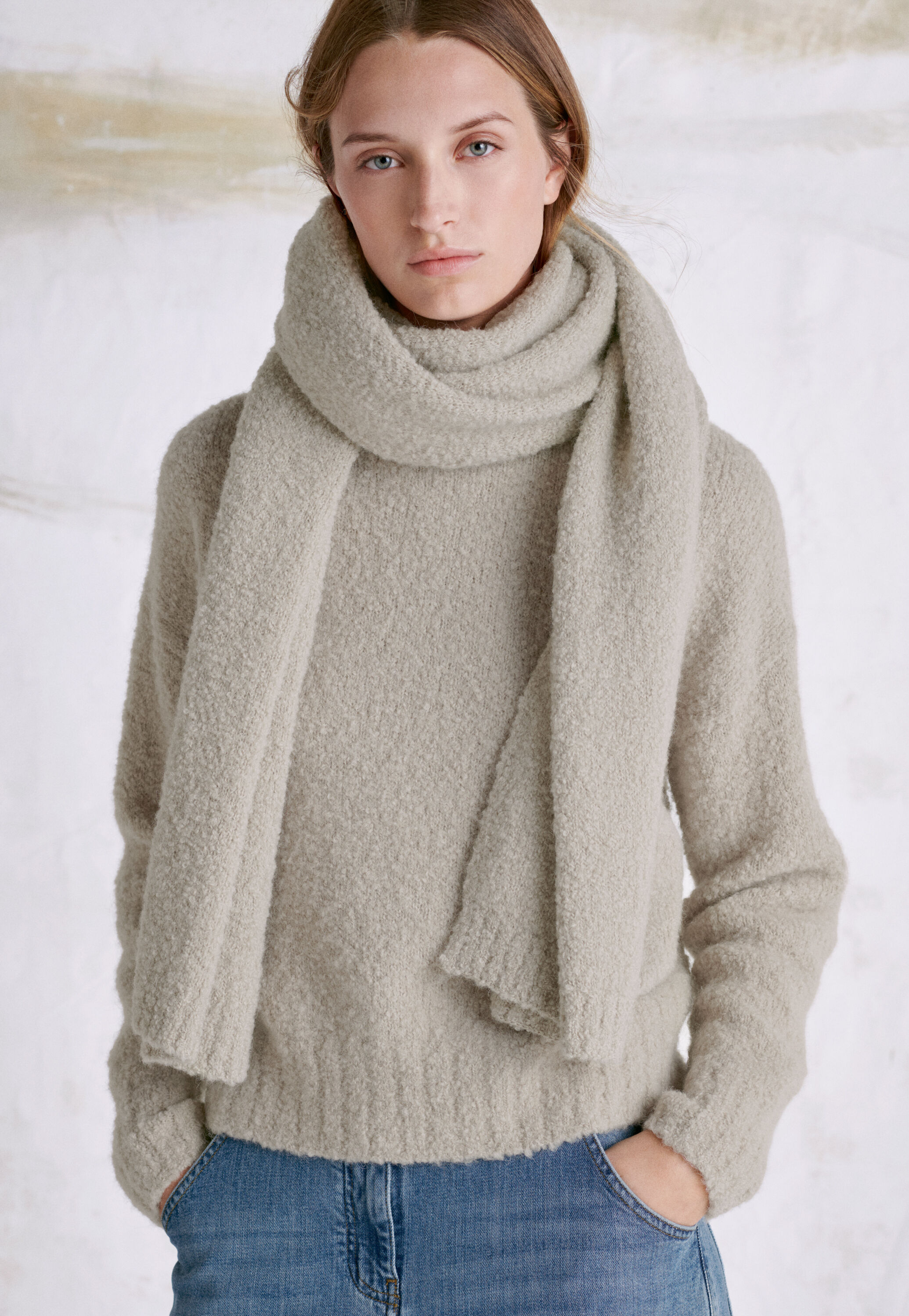 Funnel-neck sweater