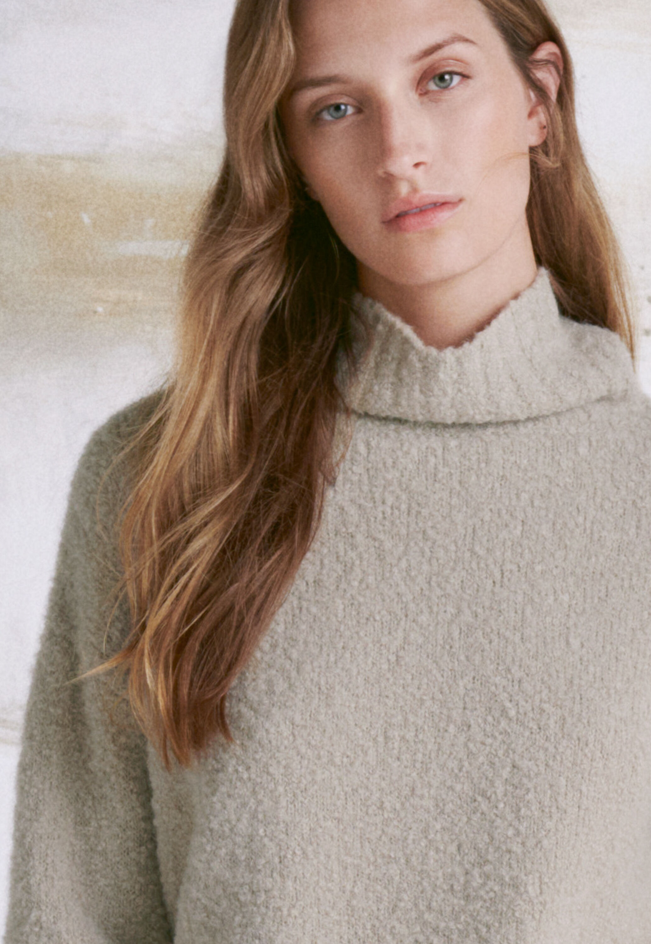 Funnel-neck sweater
