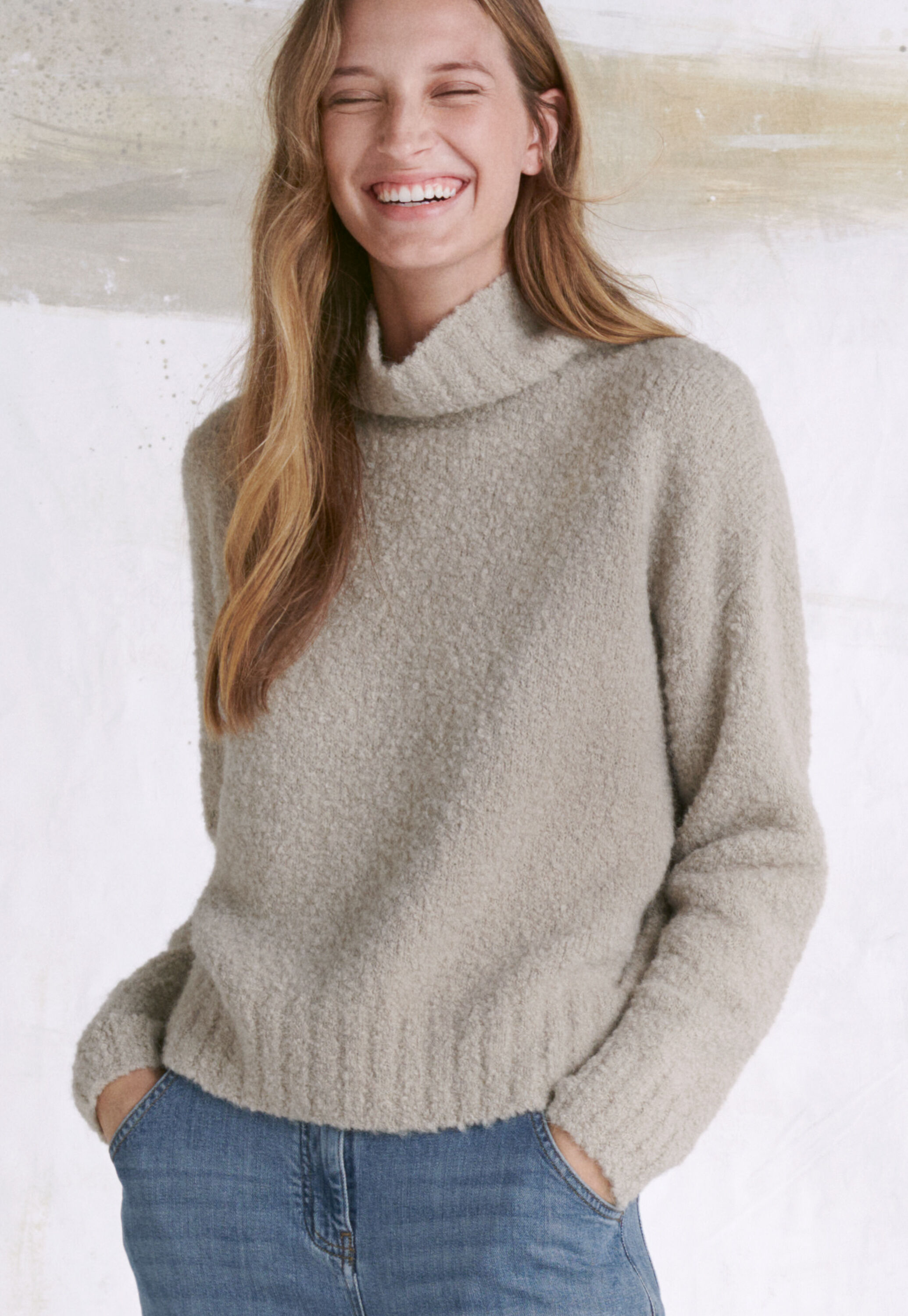 Funnel-neck sweater