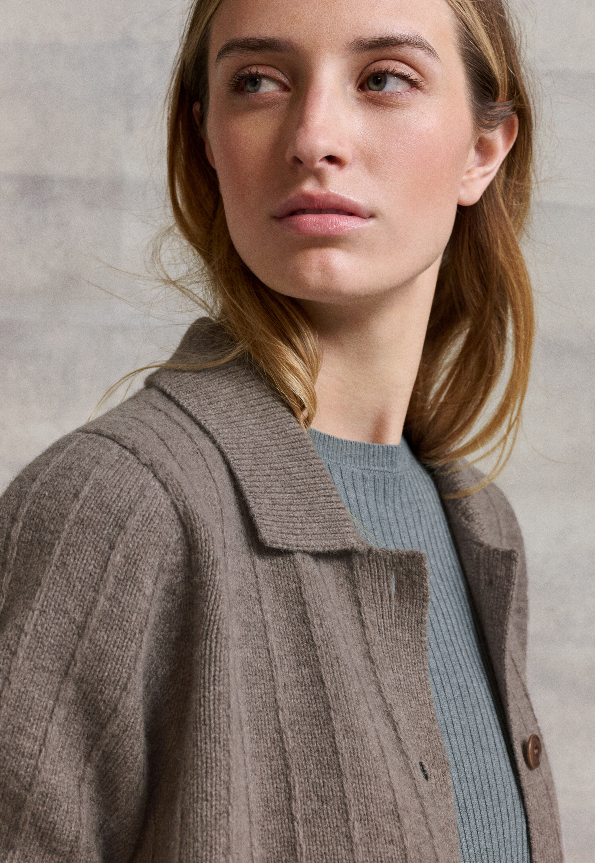 Collared cardigan