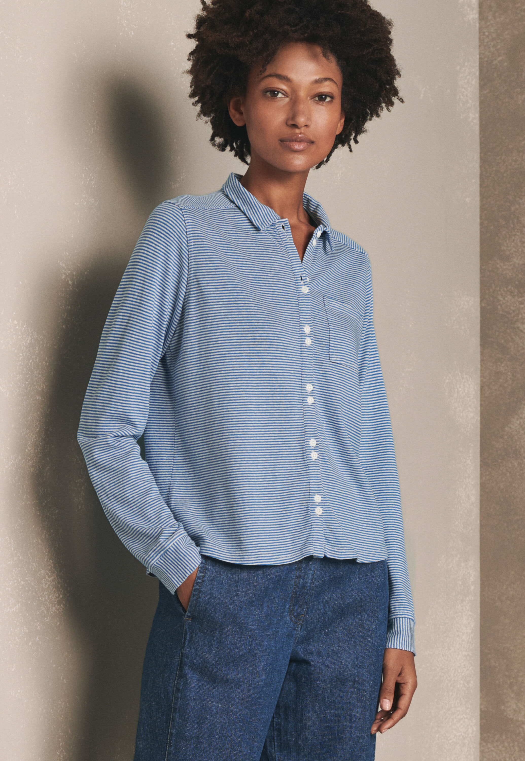 Jersey striped shirt