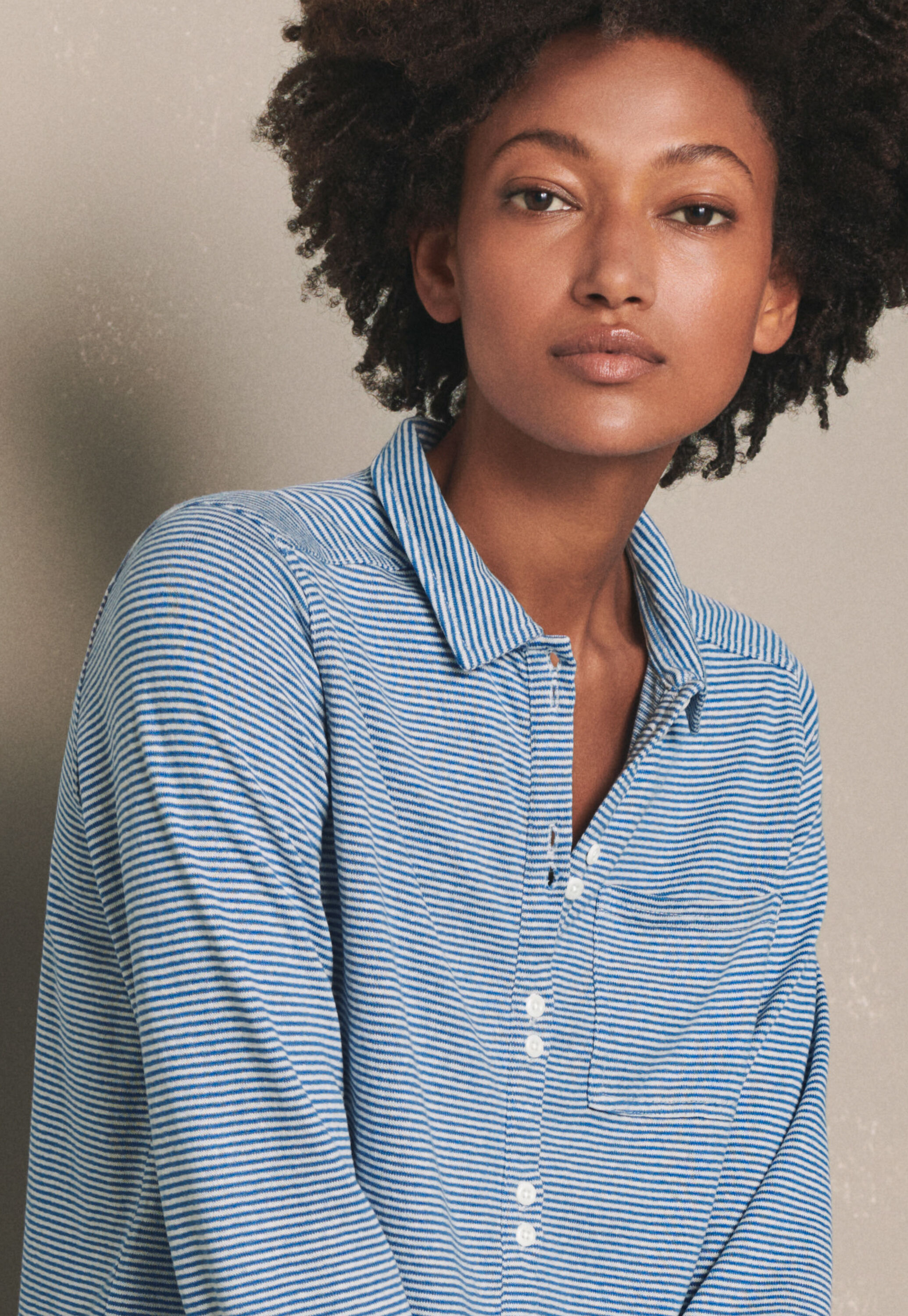 Jersey striped shirt