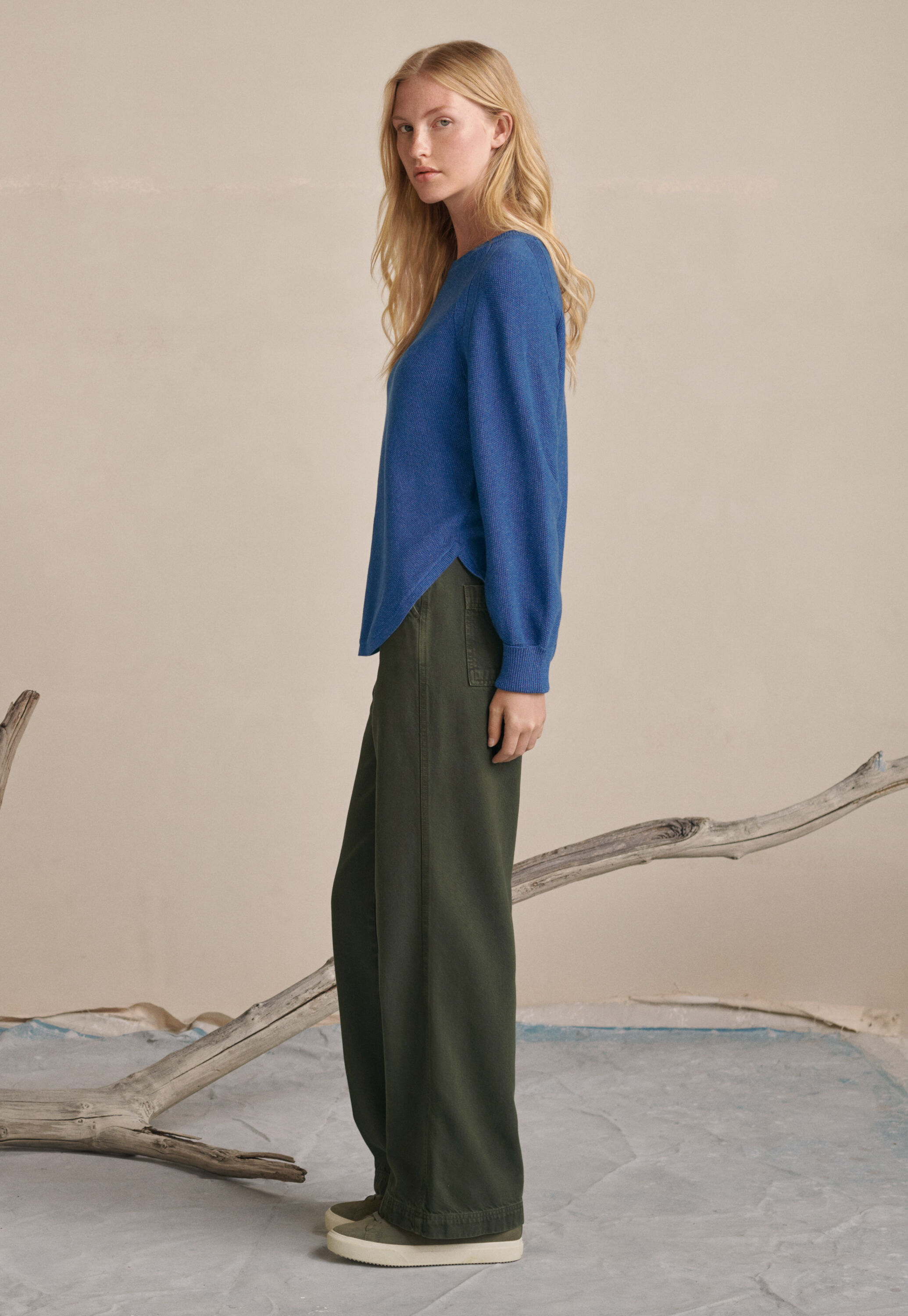 Moss-stitch tunic