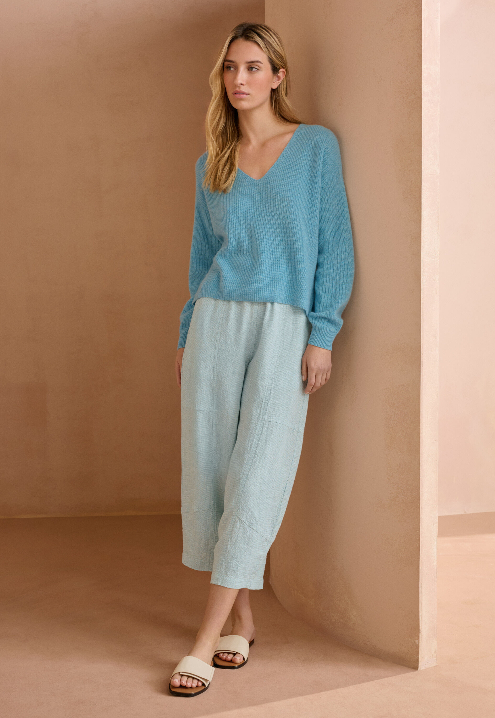 Pleat-front trousers
