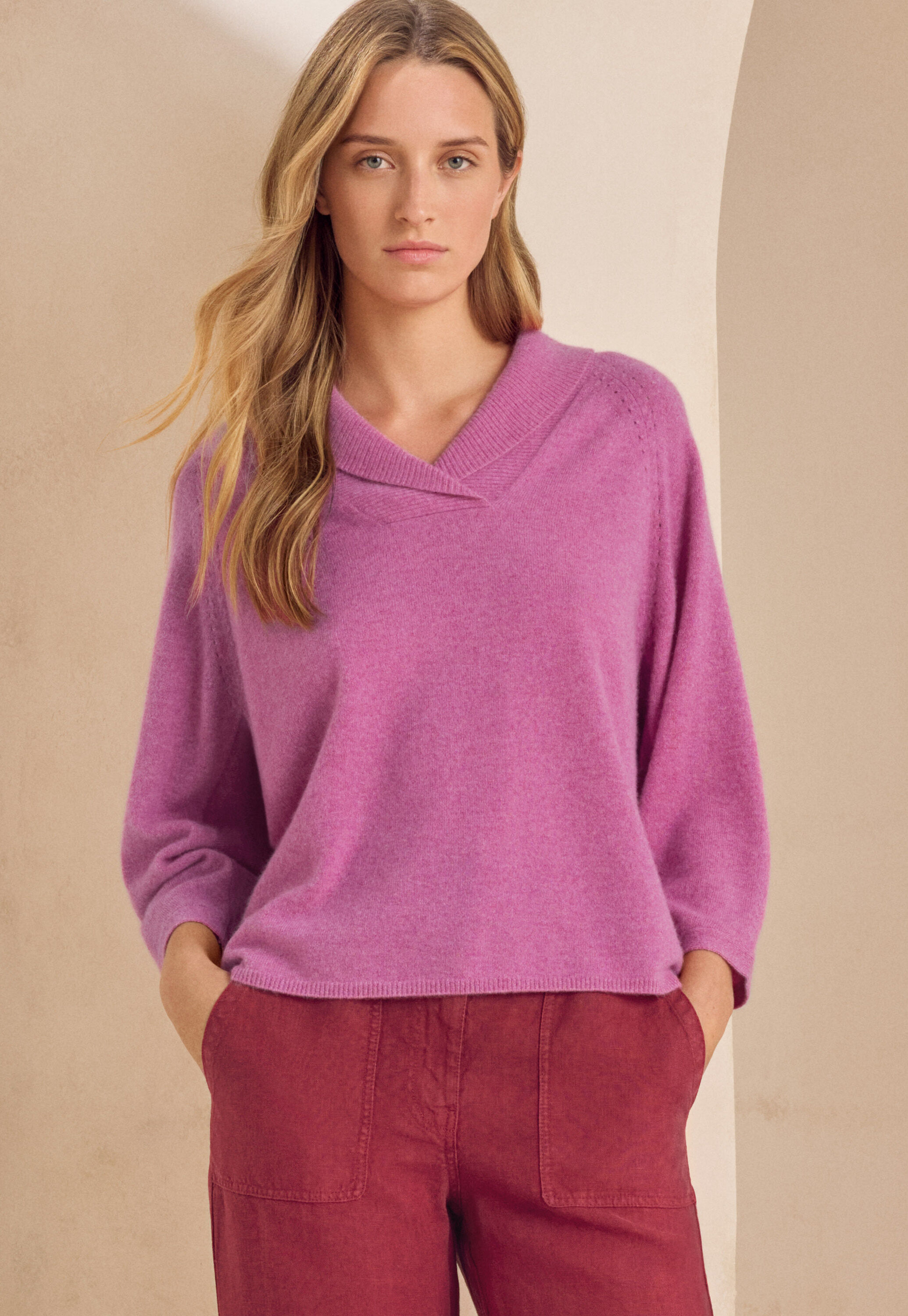Cable sweater