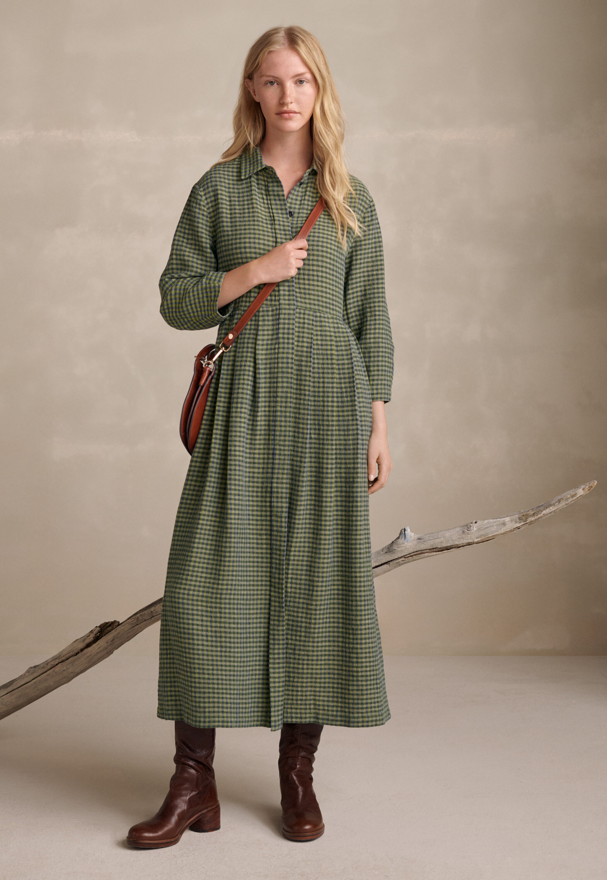 Gingham checked dress
