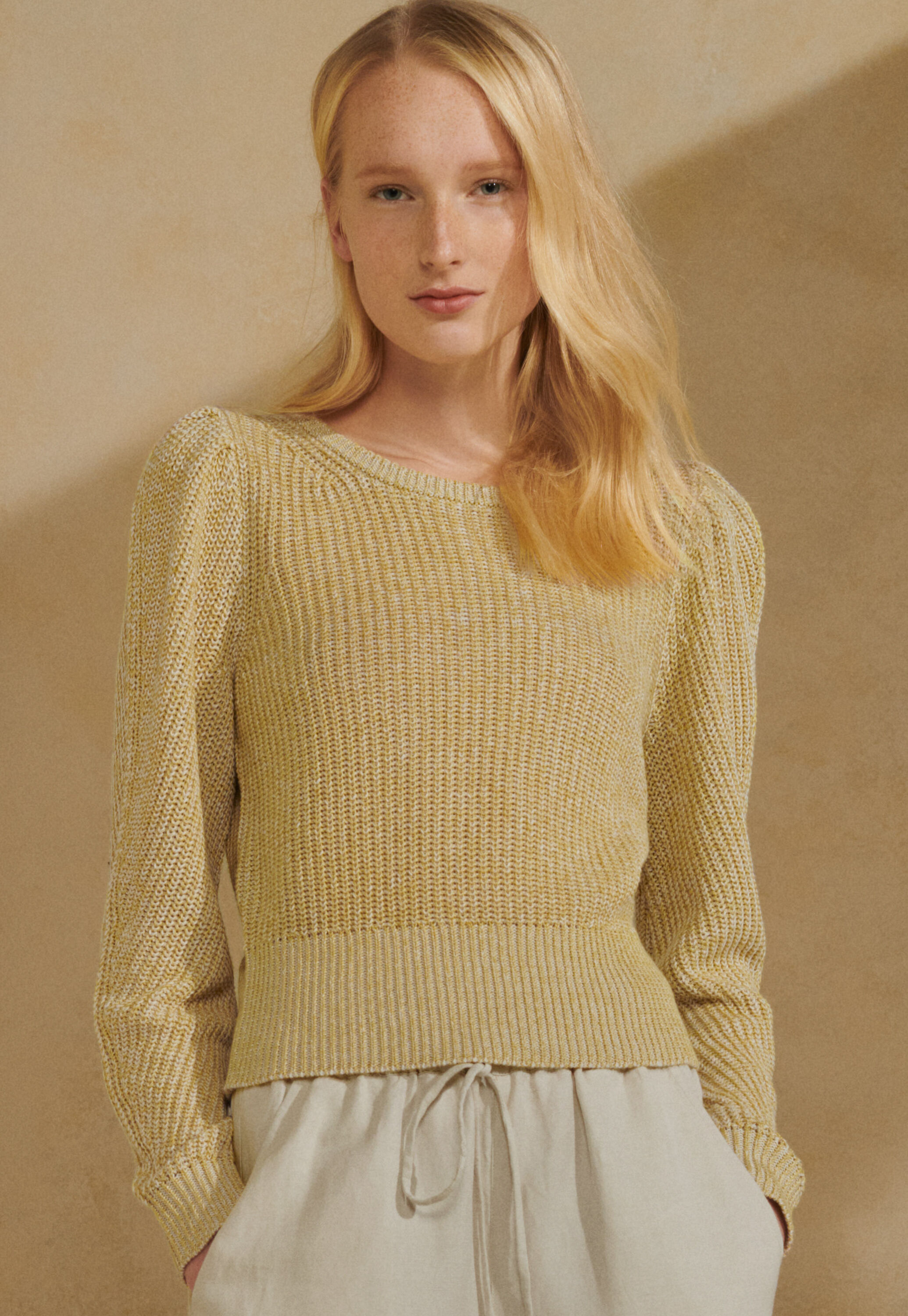Cable sweater