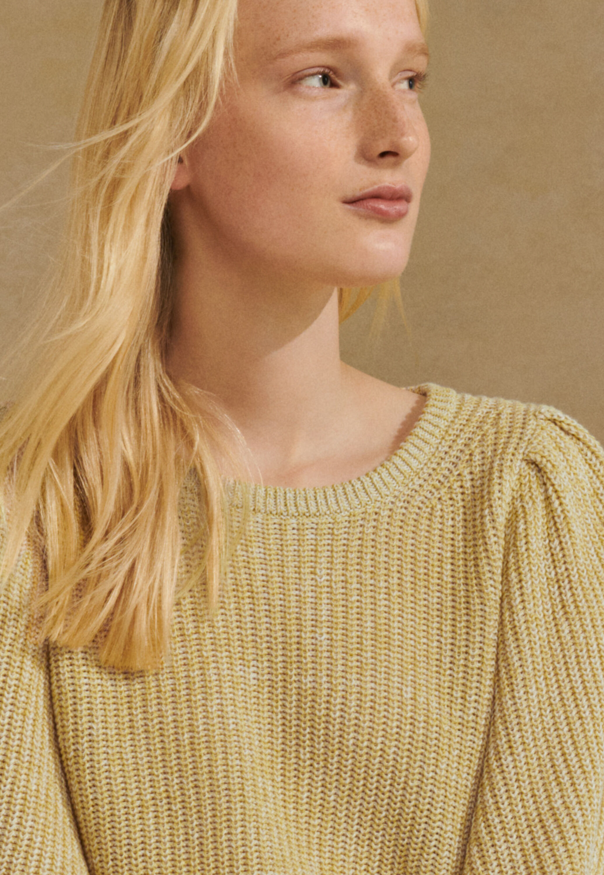 Cable sweater