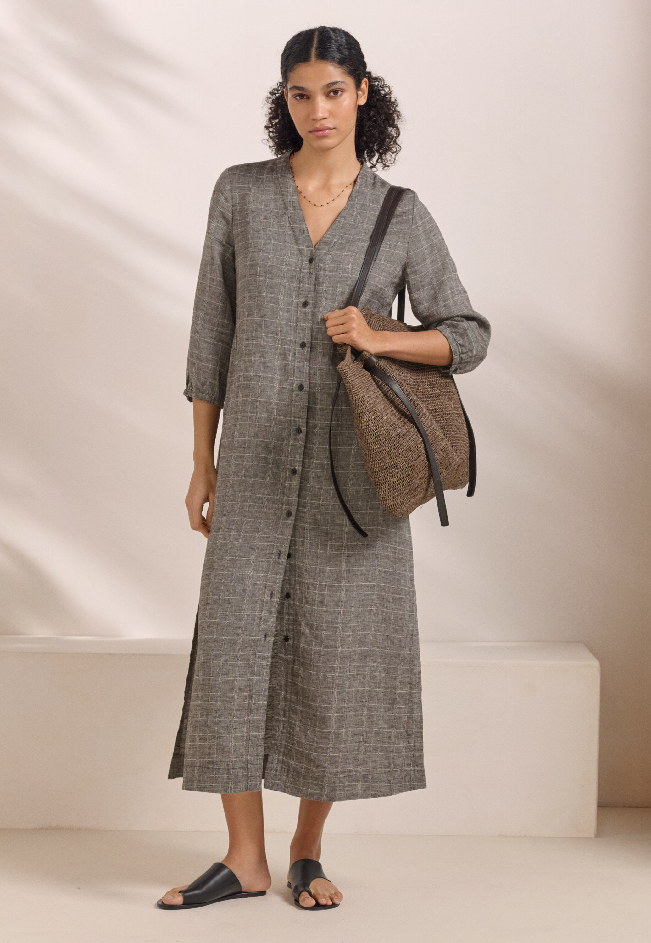 Checked dress