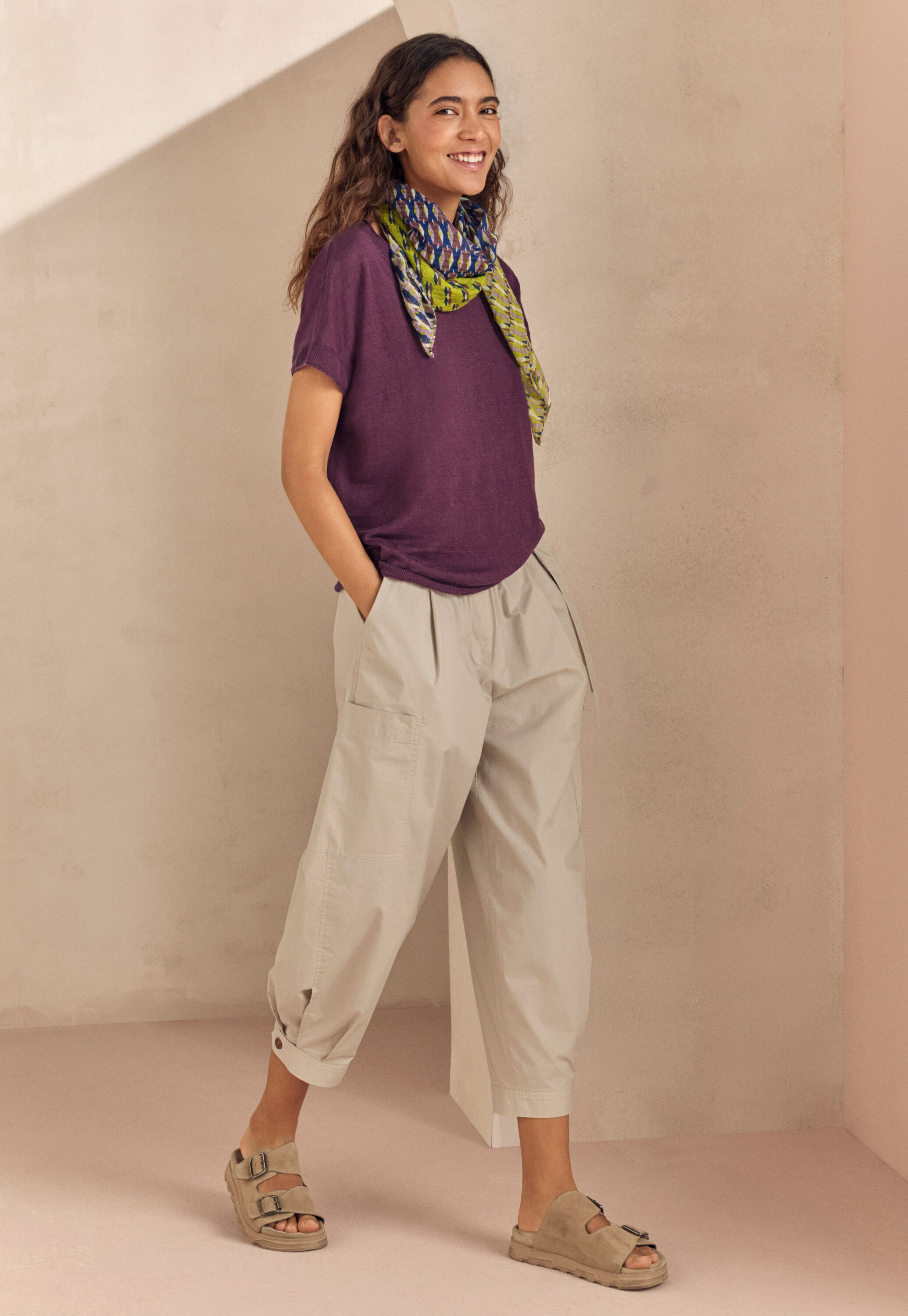 Short-sleeve knit