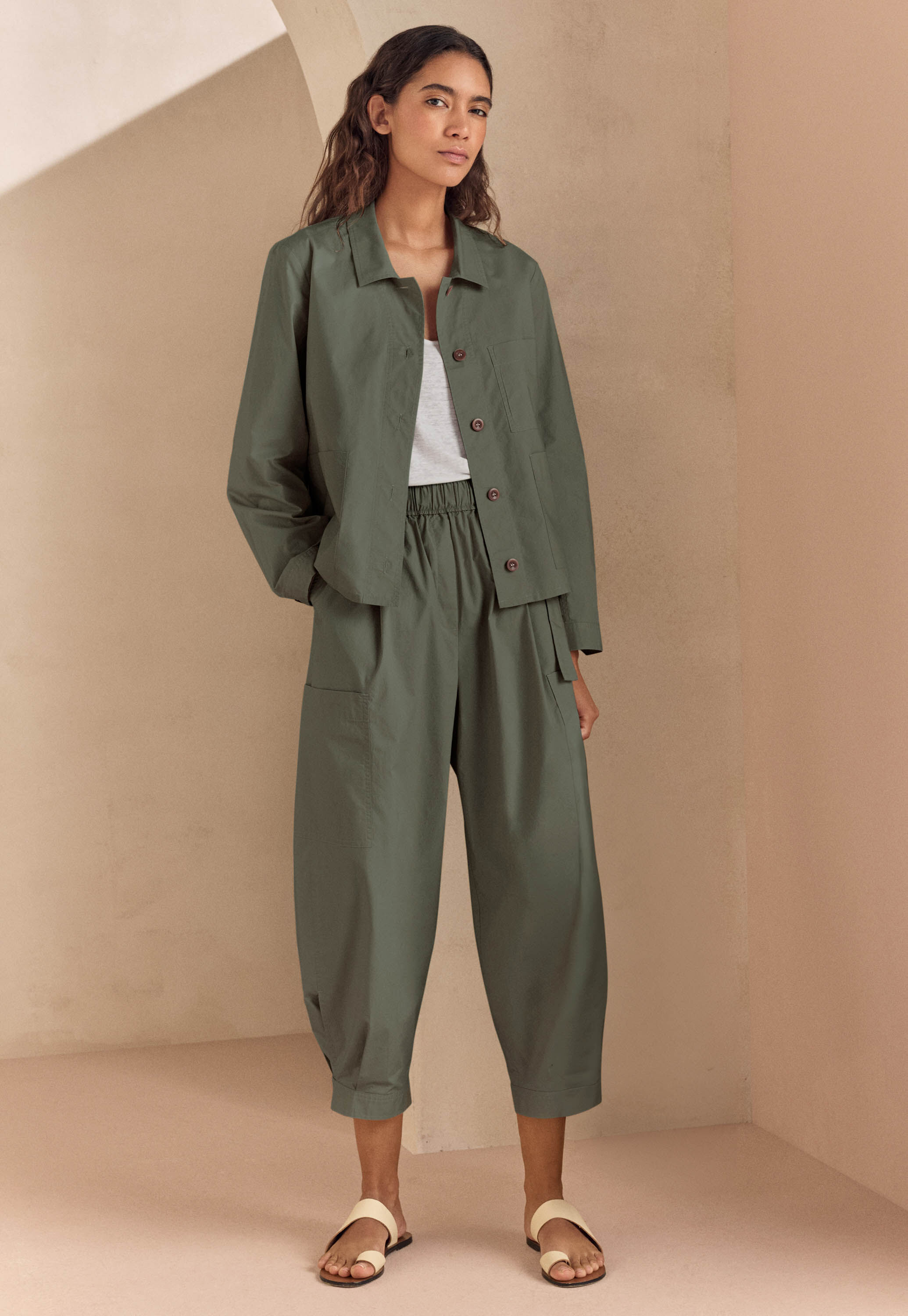 Lightweight jacket, Dark green, large