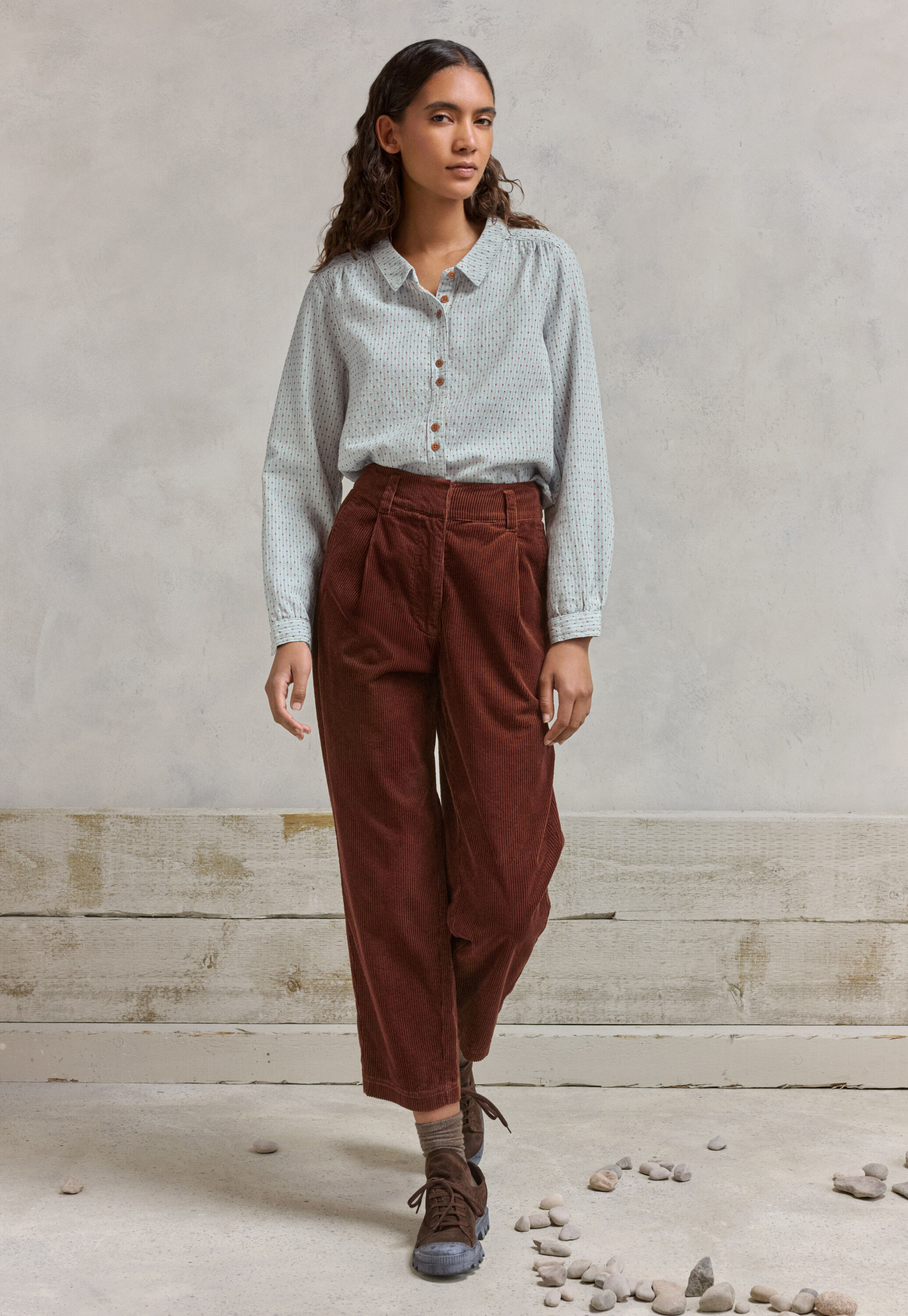 Pleat-front trousers
