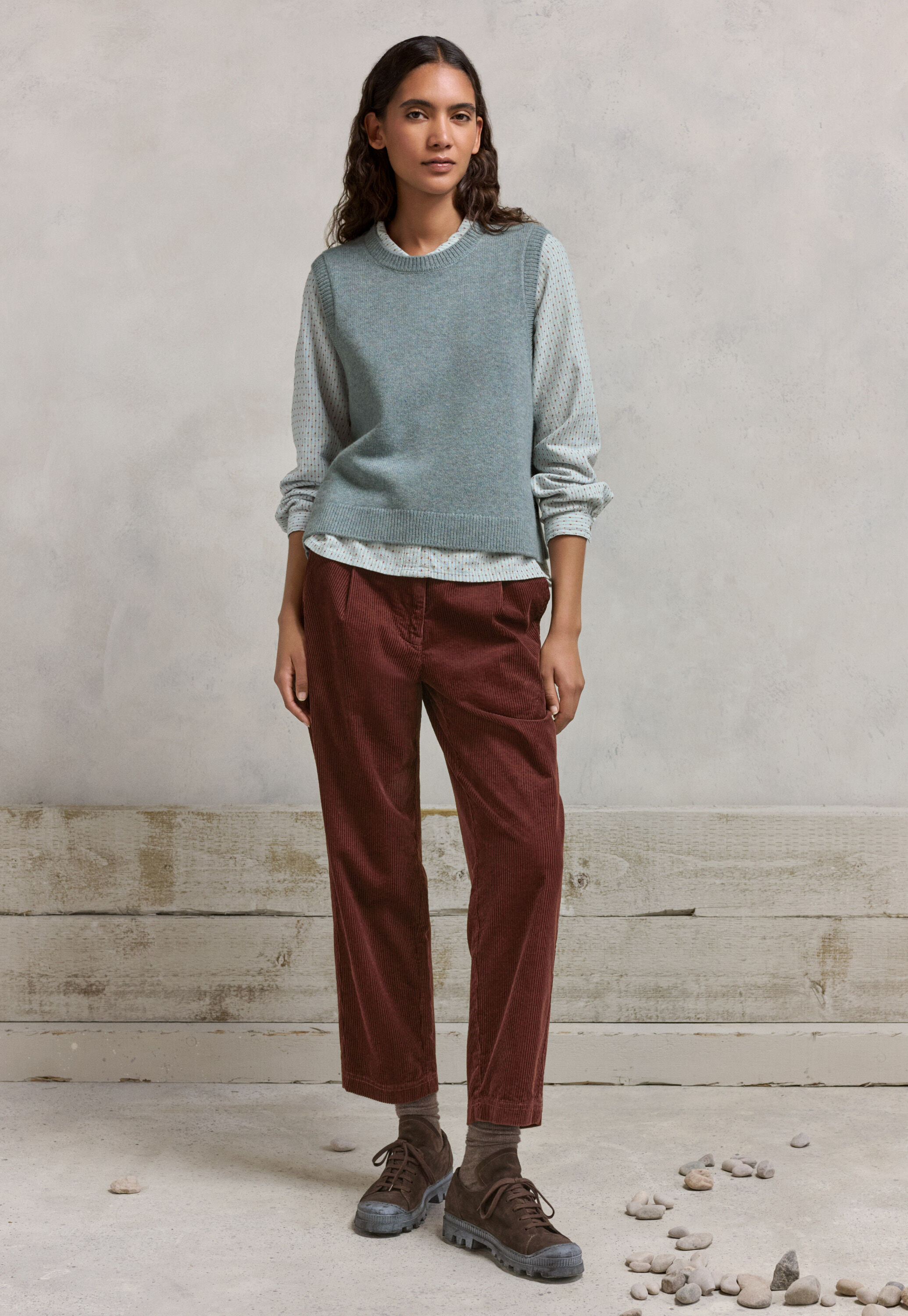 Pleat-front trousers