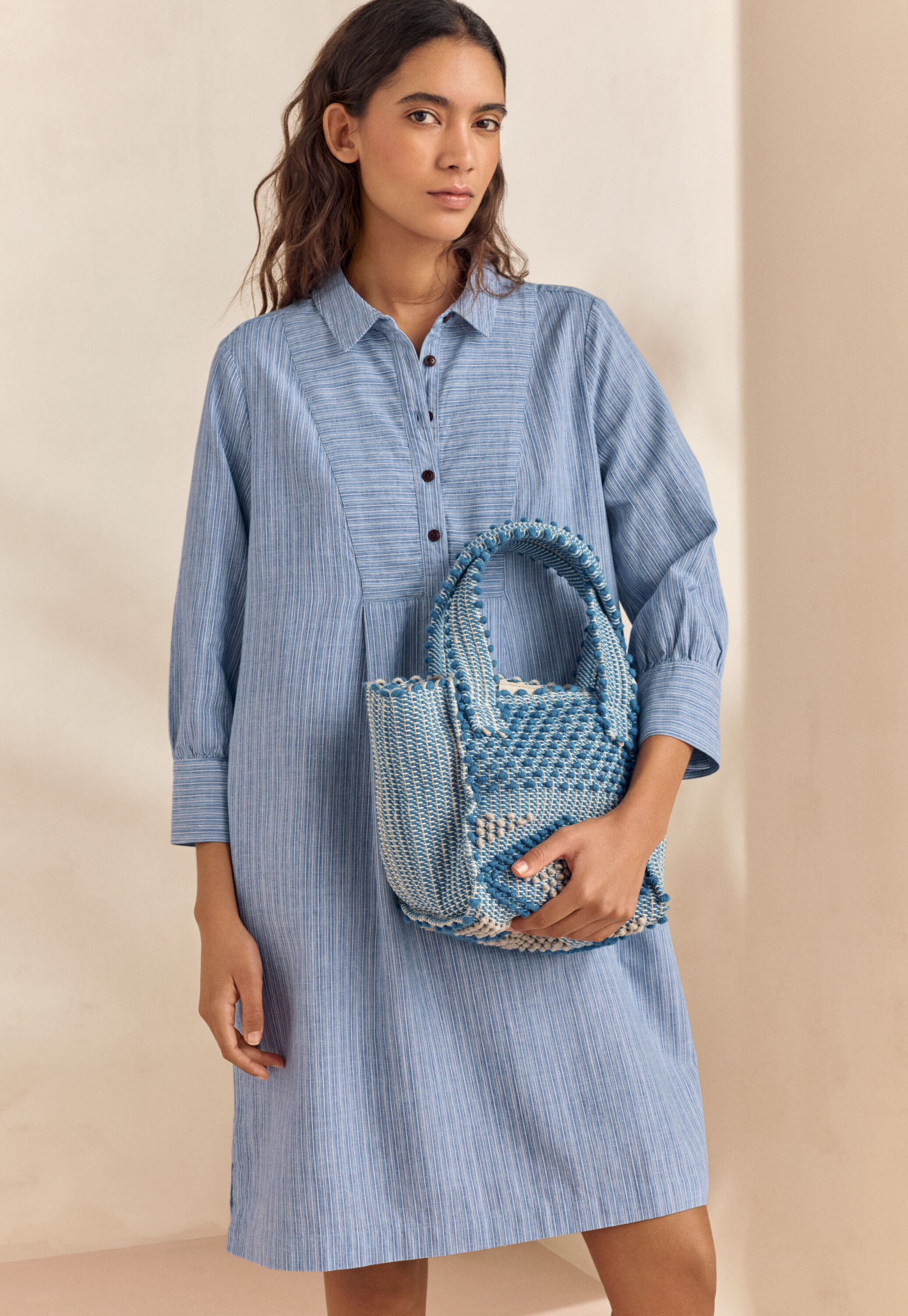 Bib-detail dress