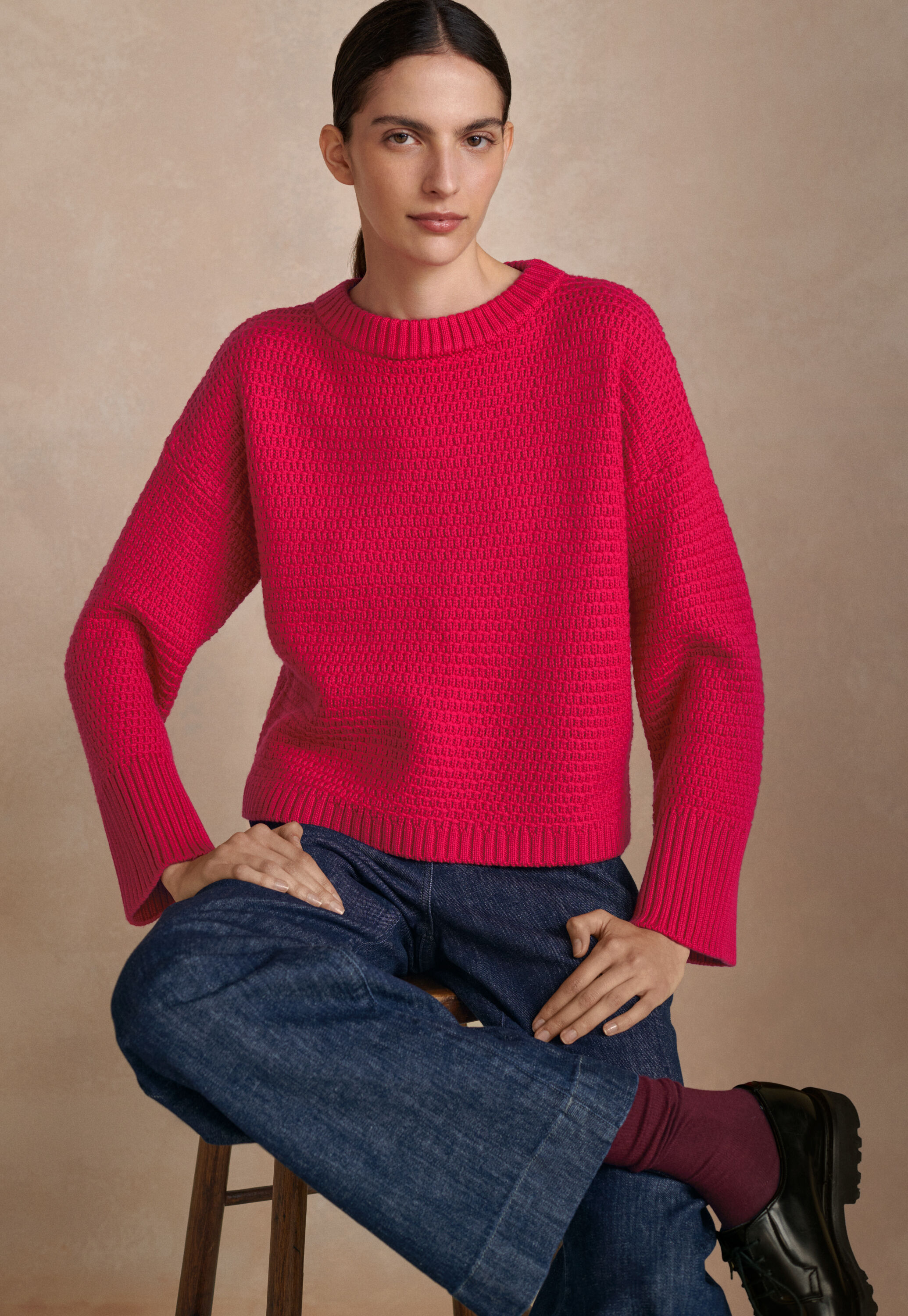 Tuck-stitch sweater