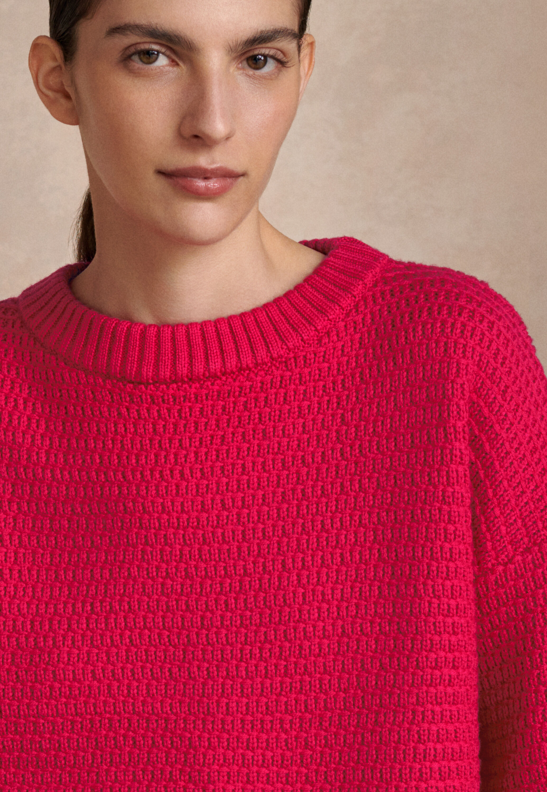 Tuck-stitch sweater