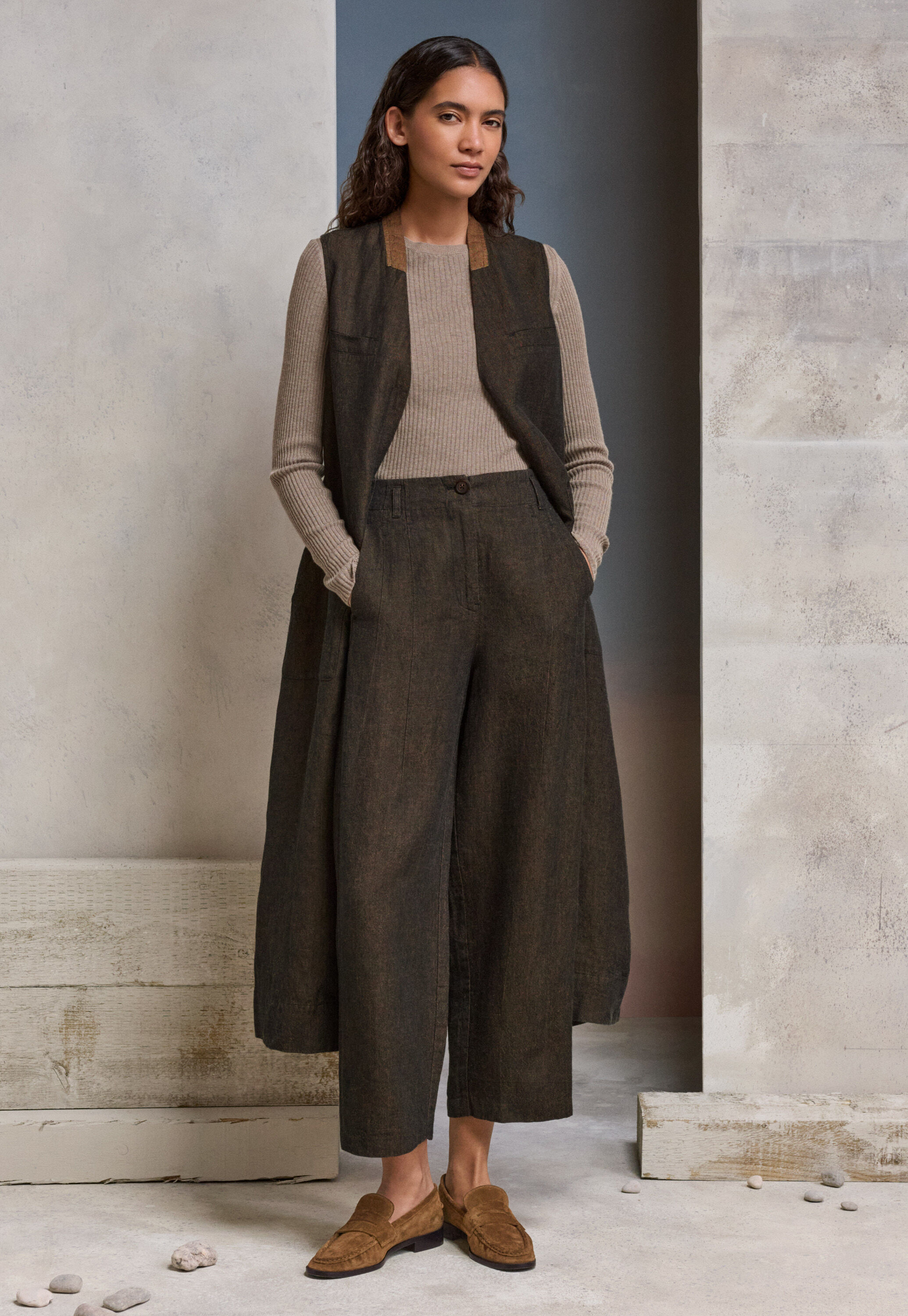 Garment-dyed overshirt
