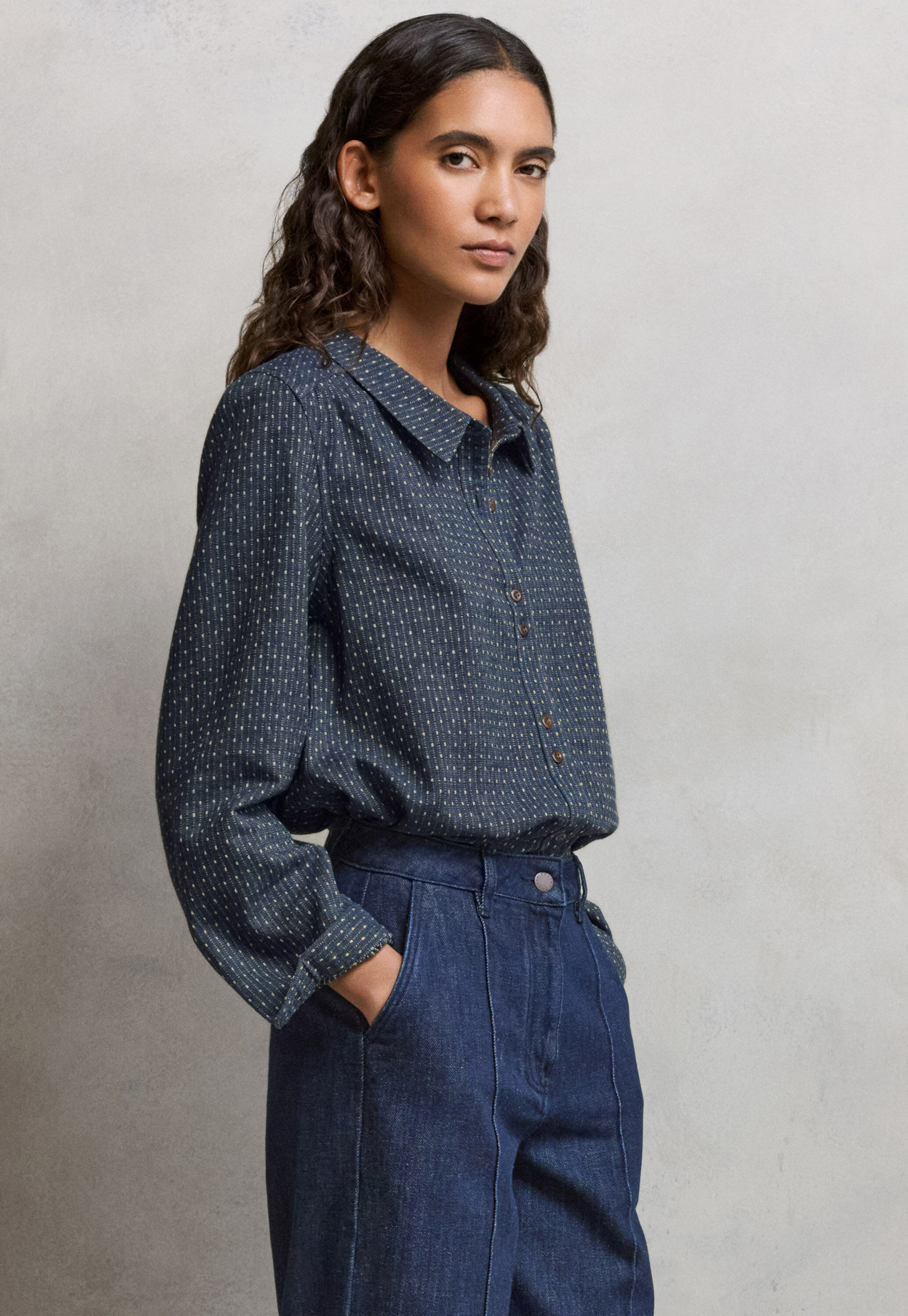 Button-through dress