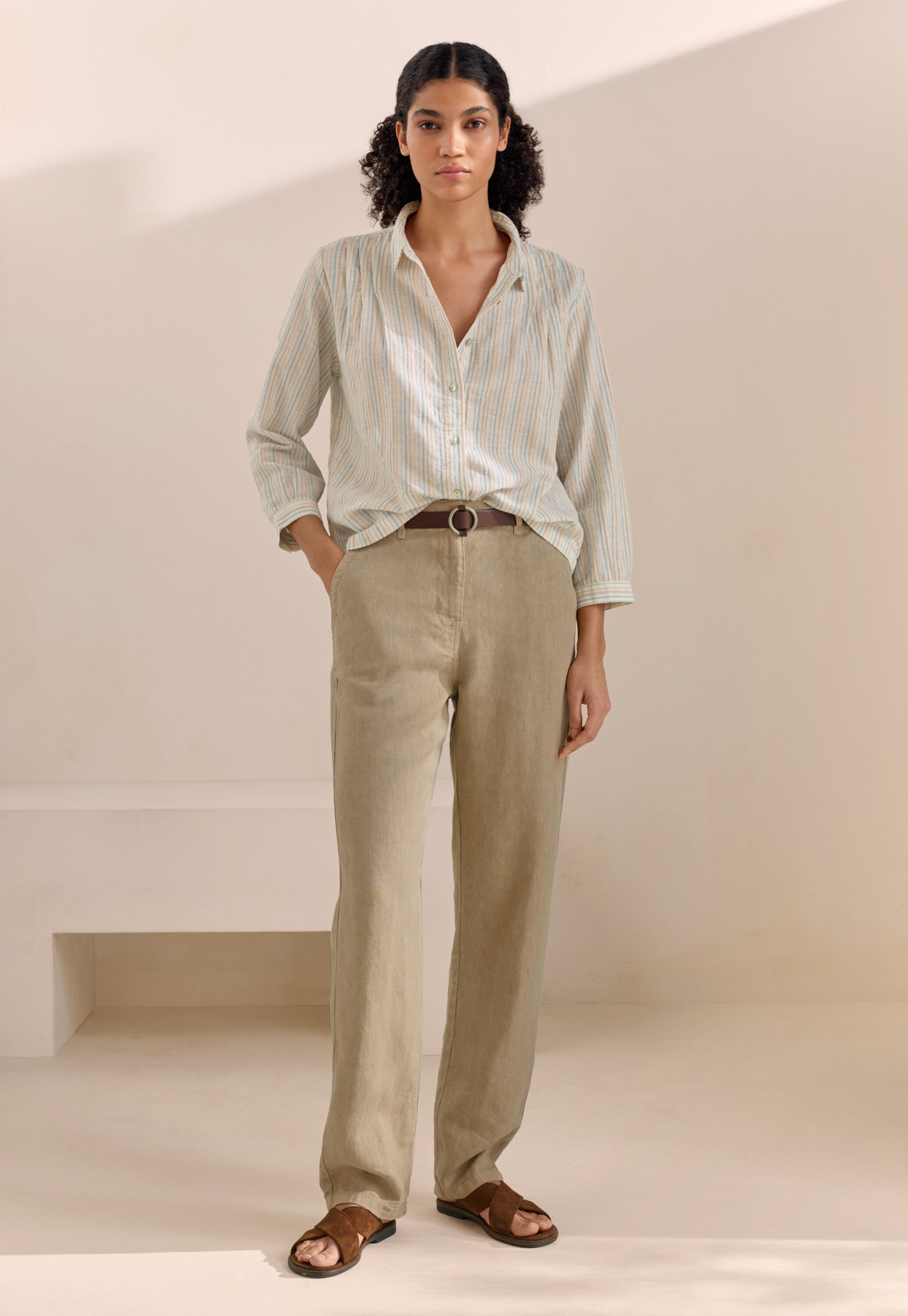 Garment-dyed overshirt