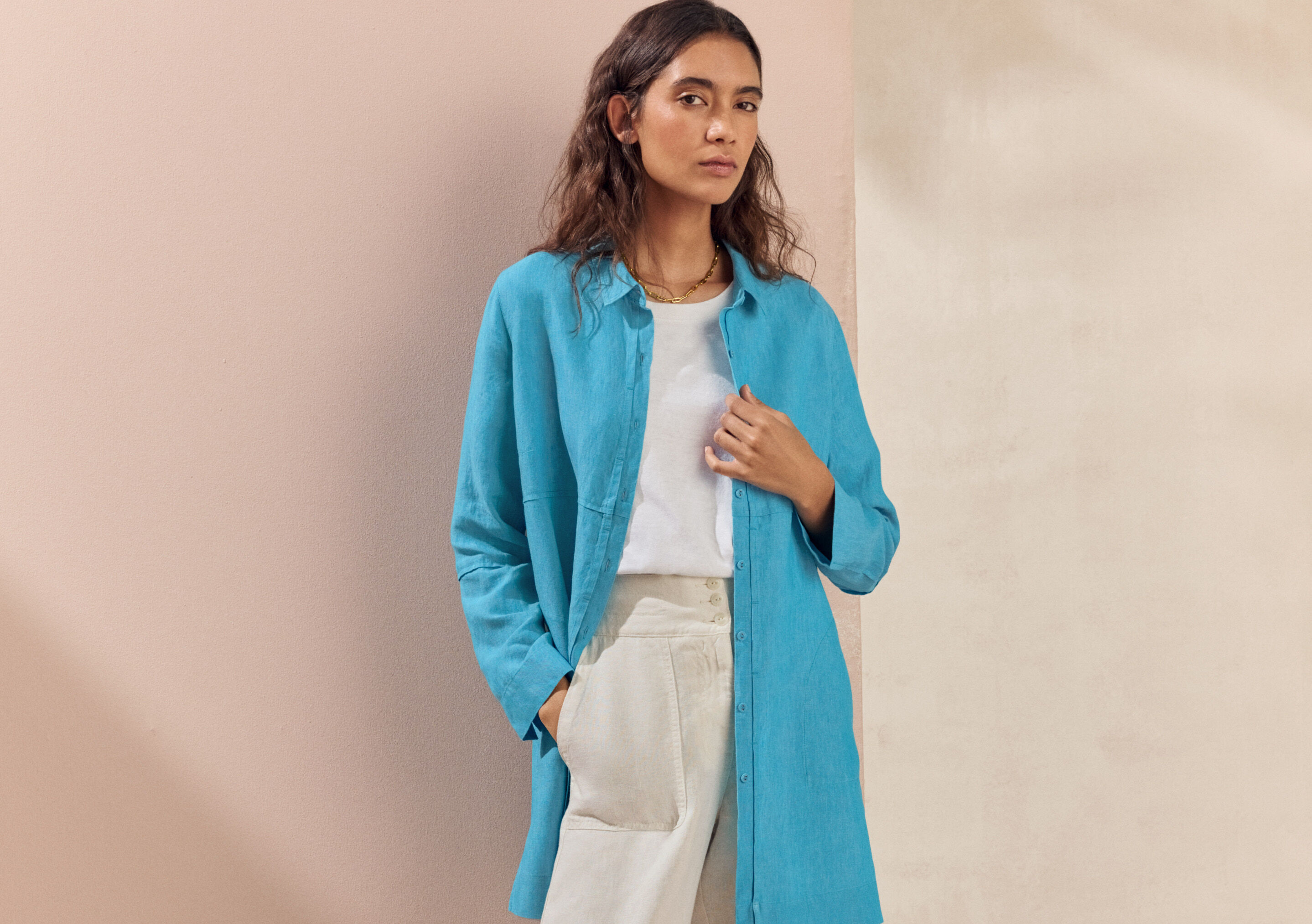 Garment-dyed overshirt