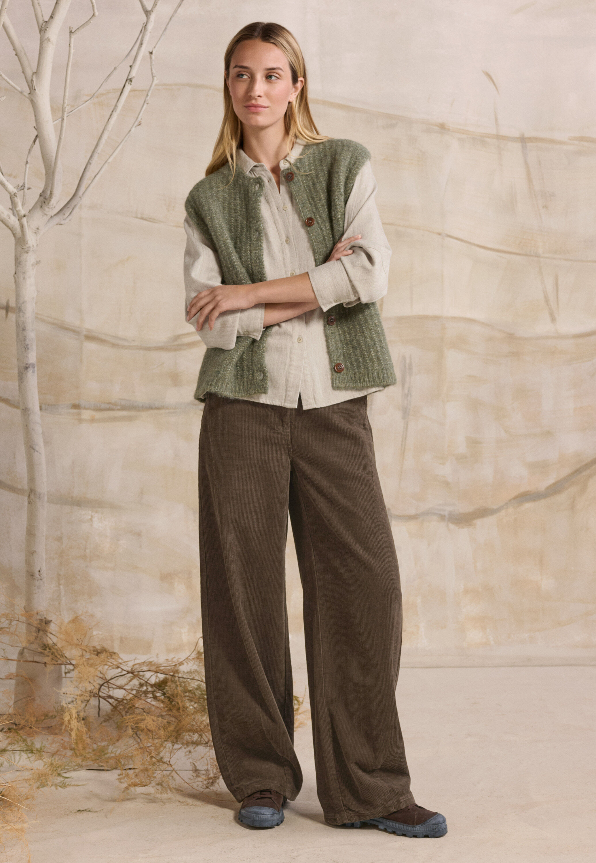 Pleat-front trousers