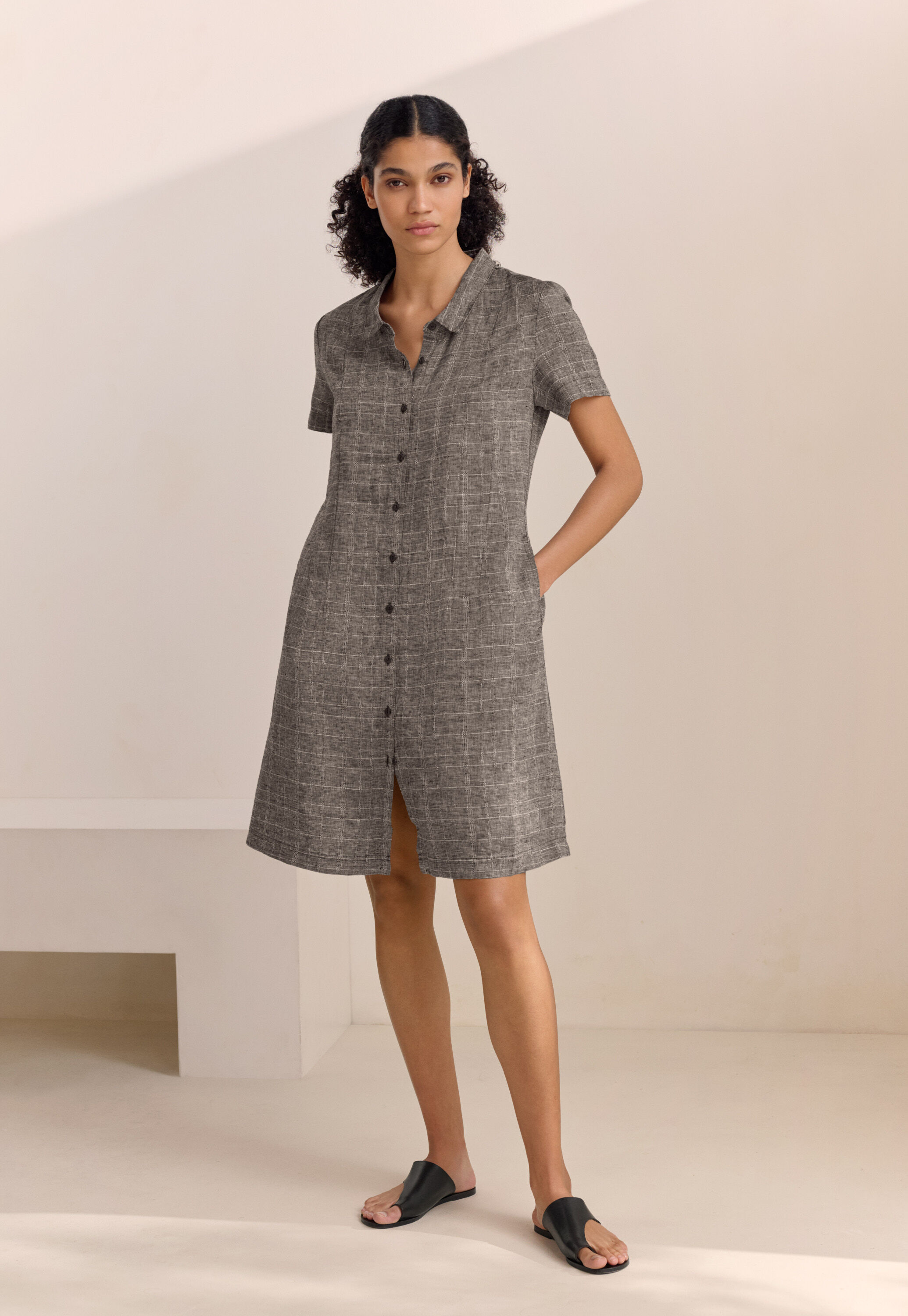 Checked dress