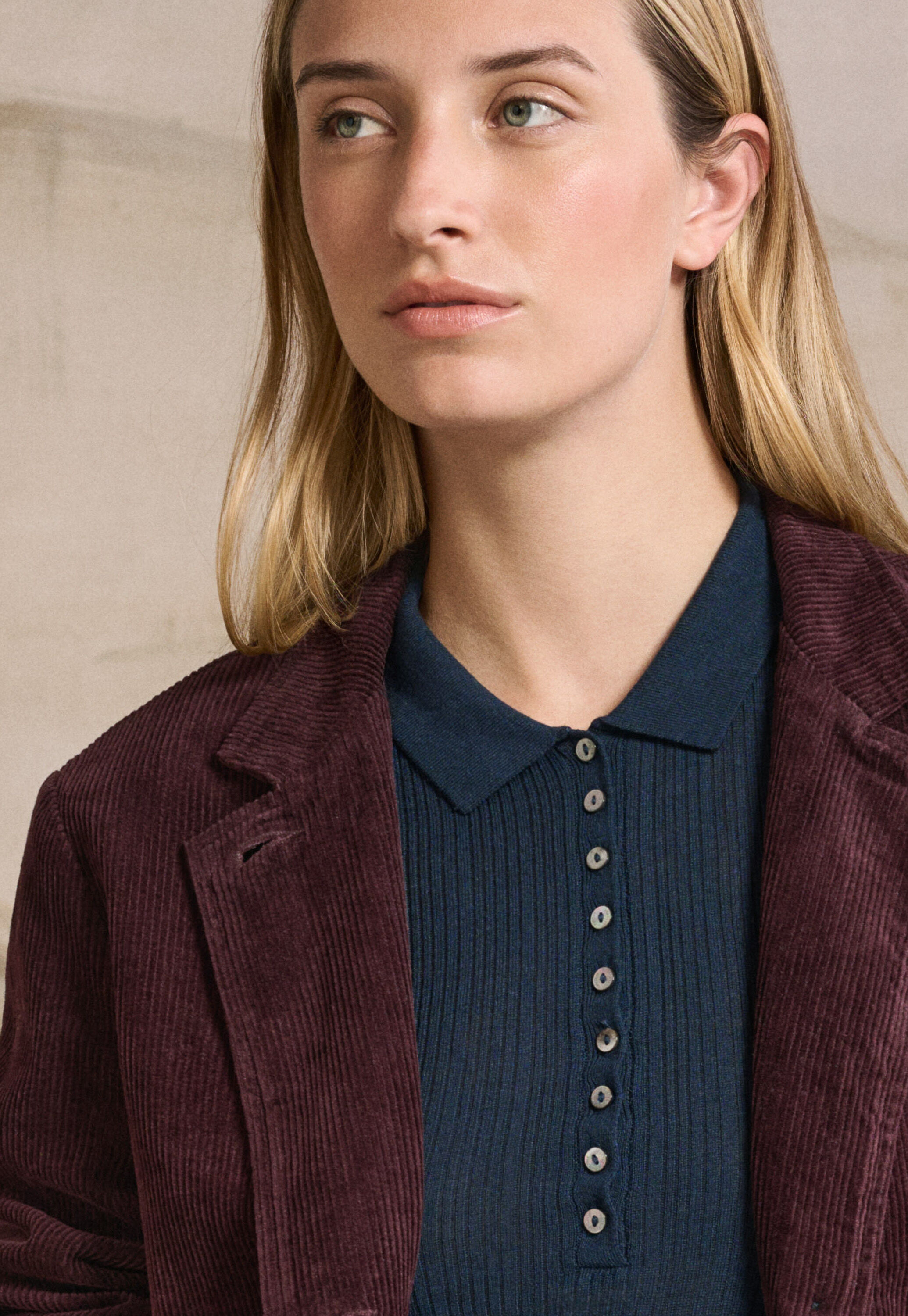 Cord patch-pocket jacket
