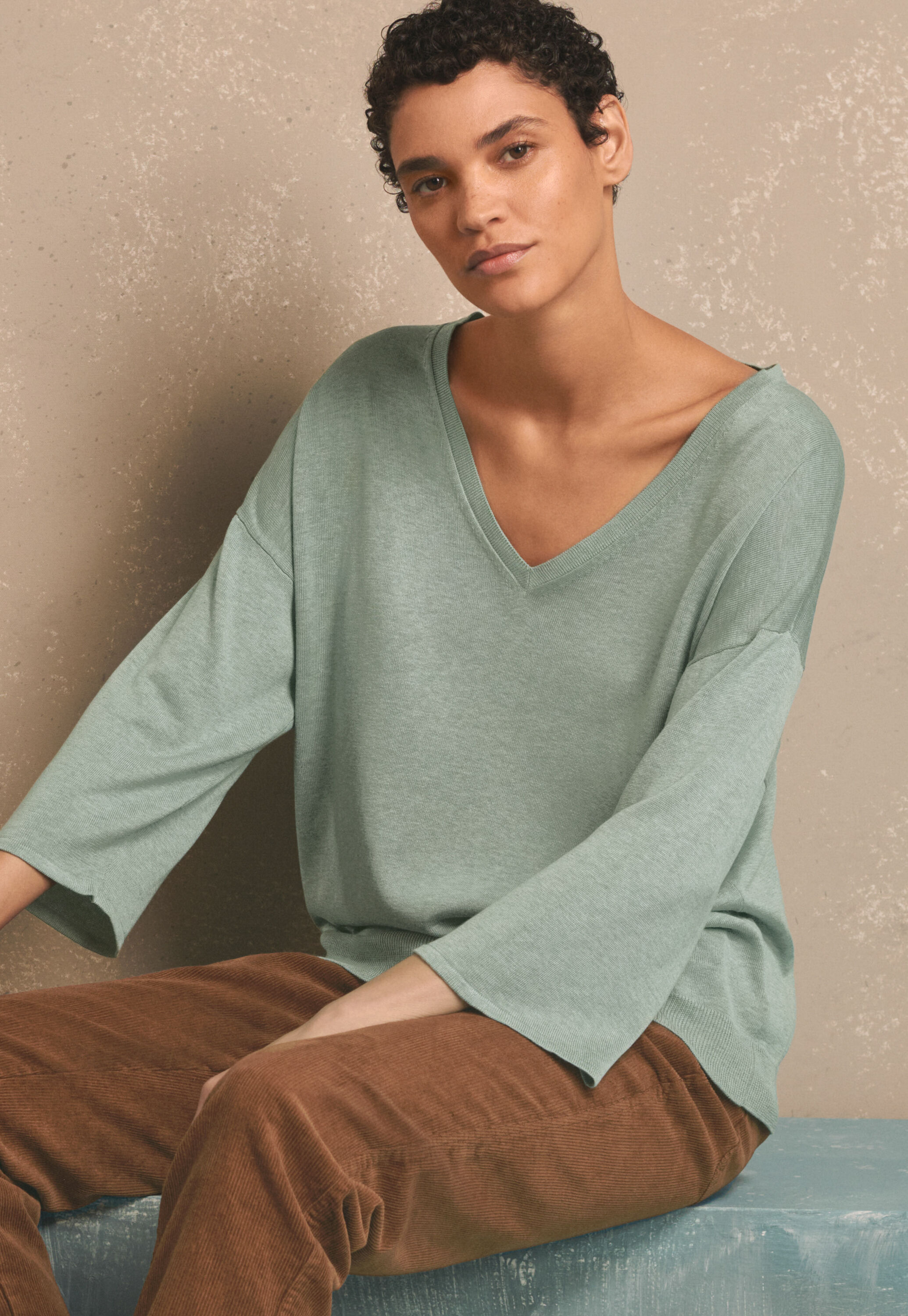 Cable sweater