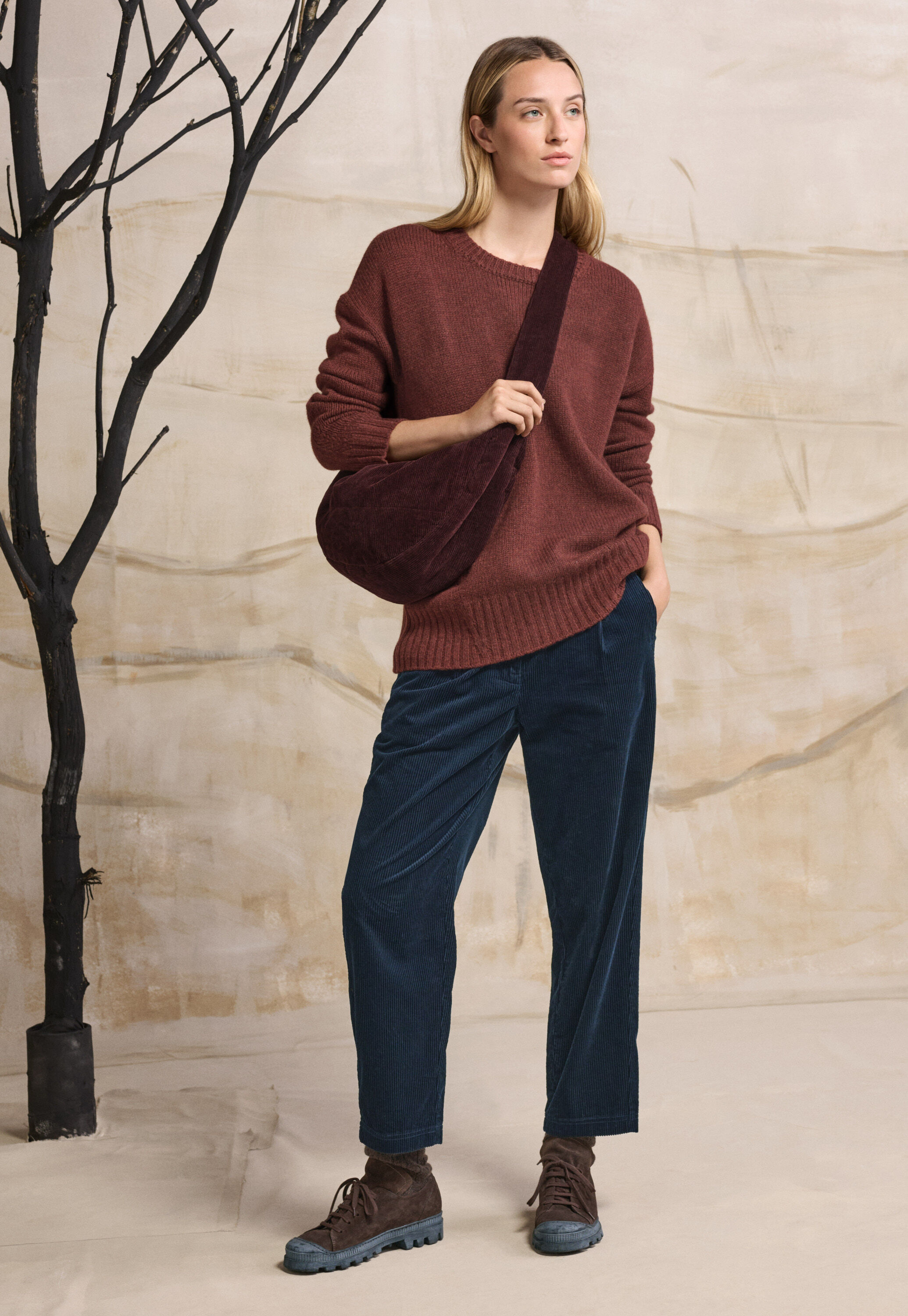 Pleat-front trousers