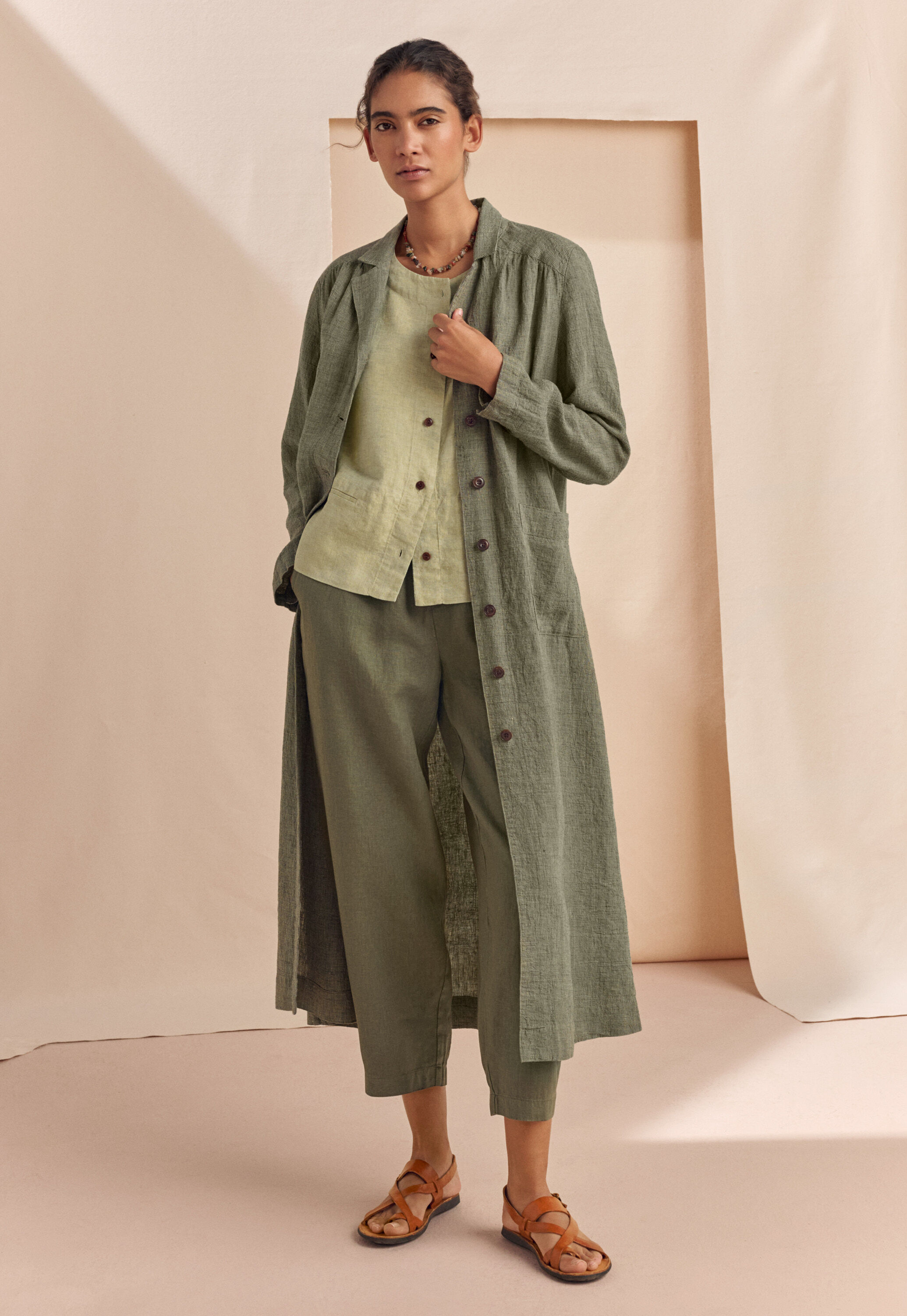 Garment-dyed overshirt
