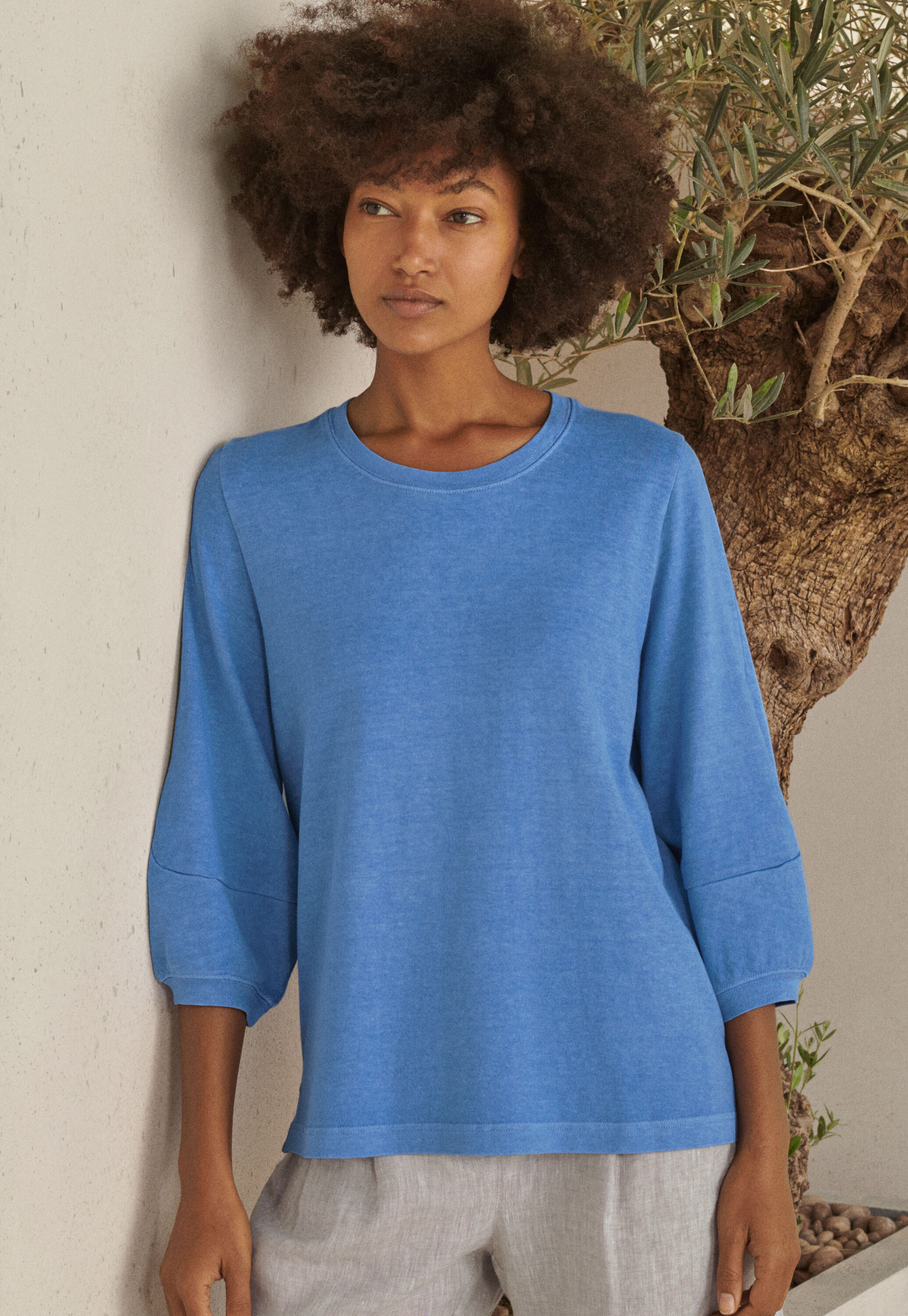 Round-neck top