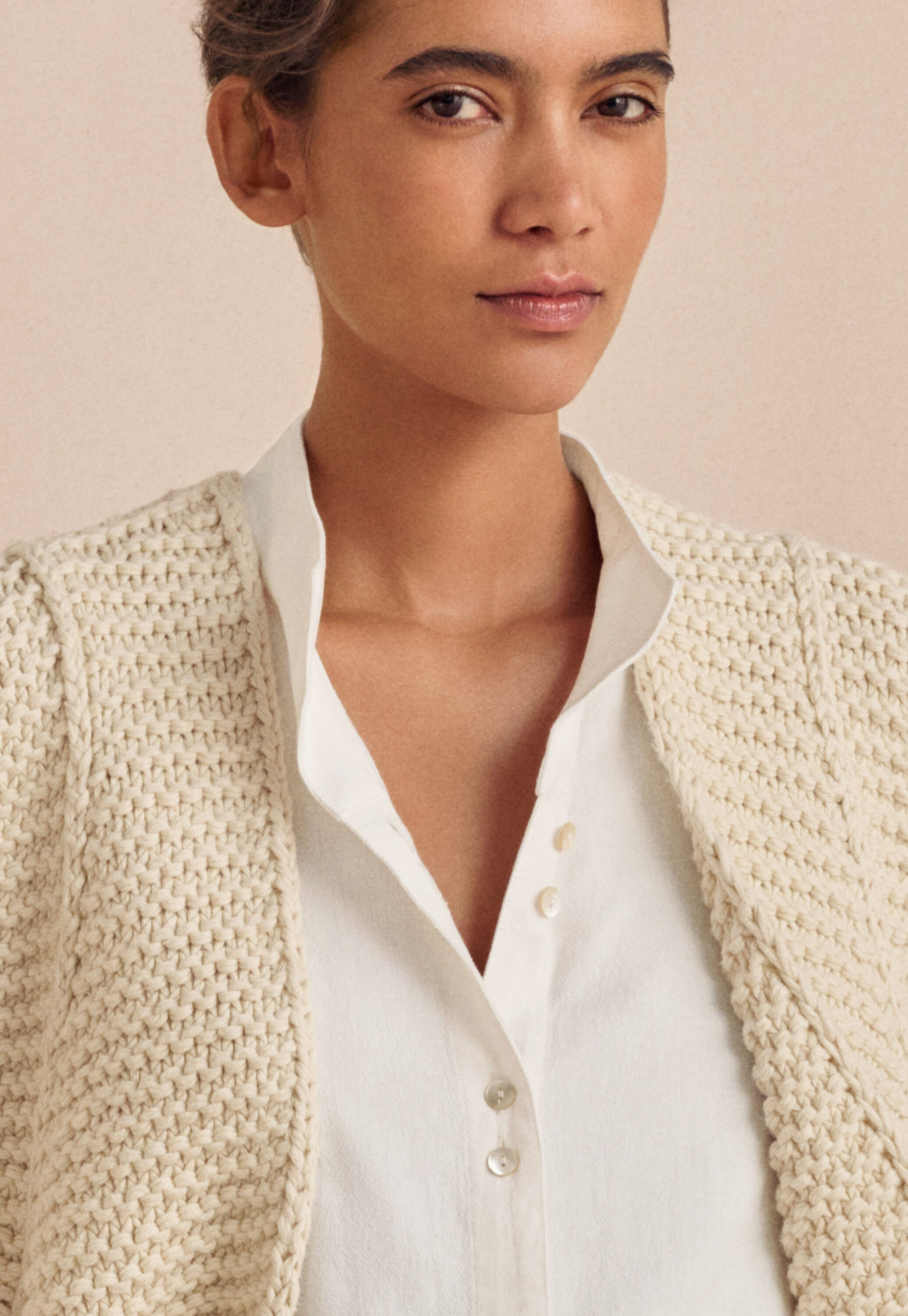Hand-knitted waistcoat