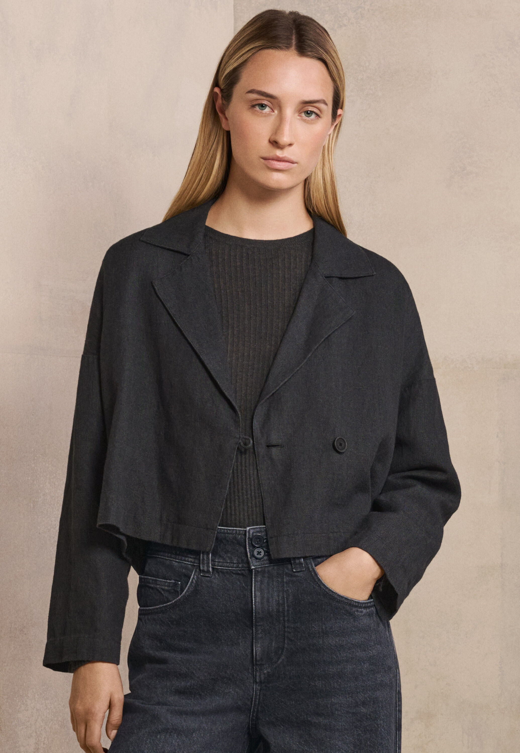 Edge-to-edge cardigan