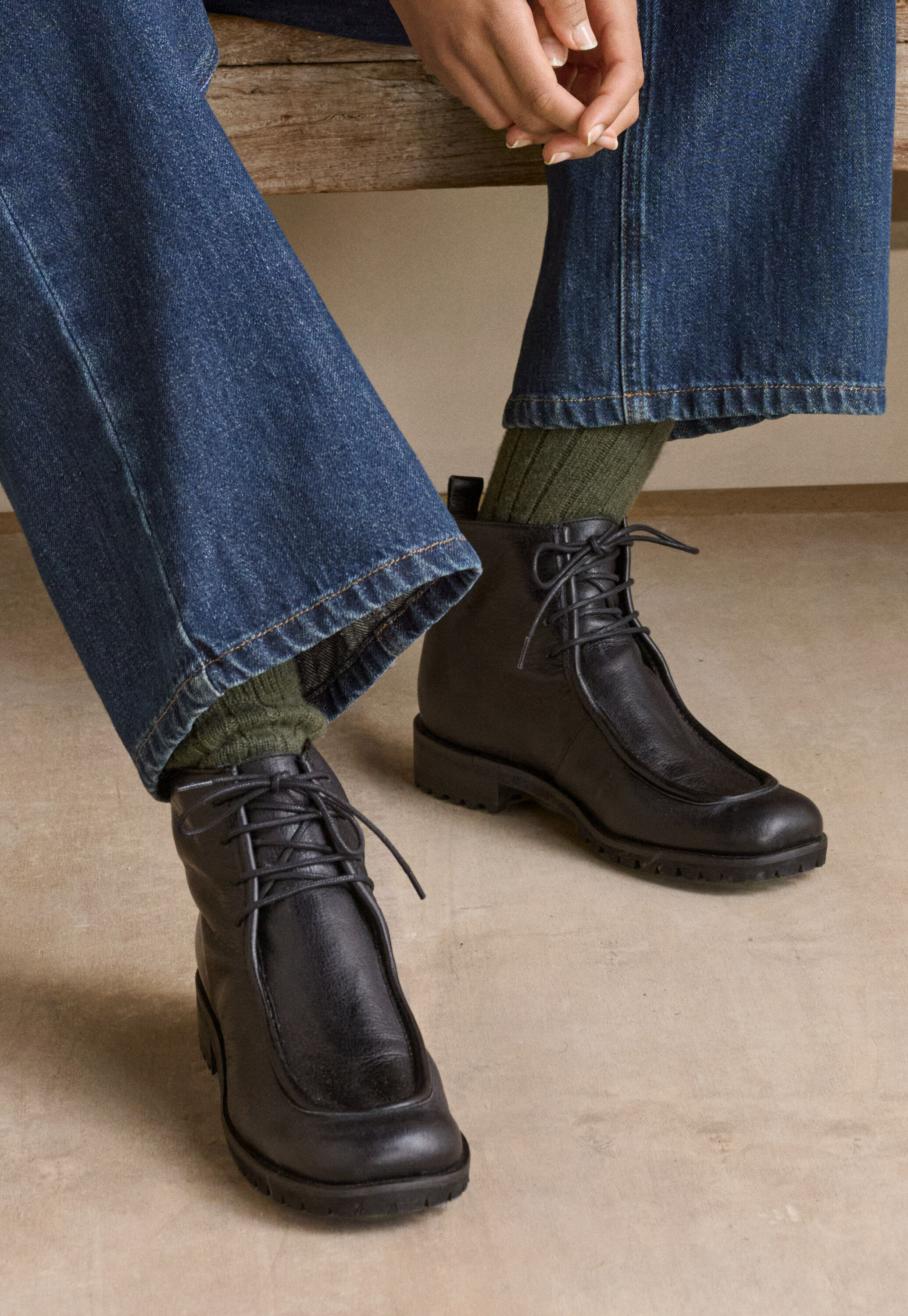 Lace-up boots