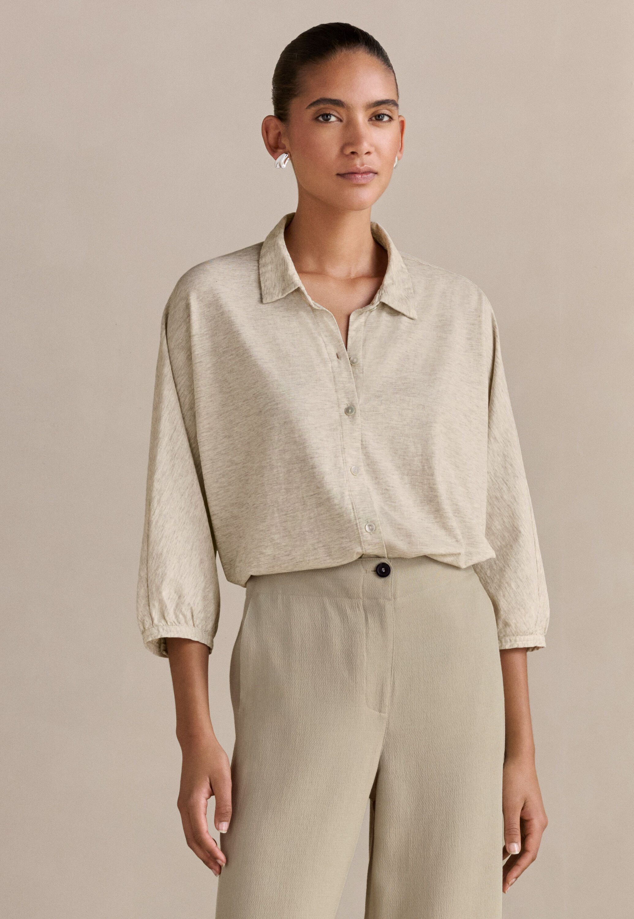 Button-through rib top