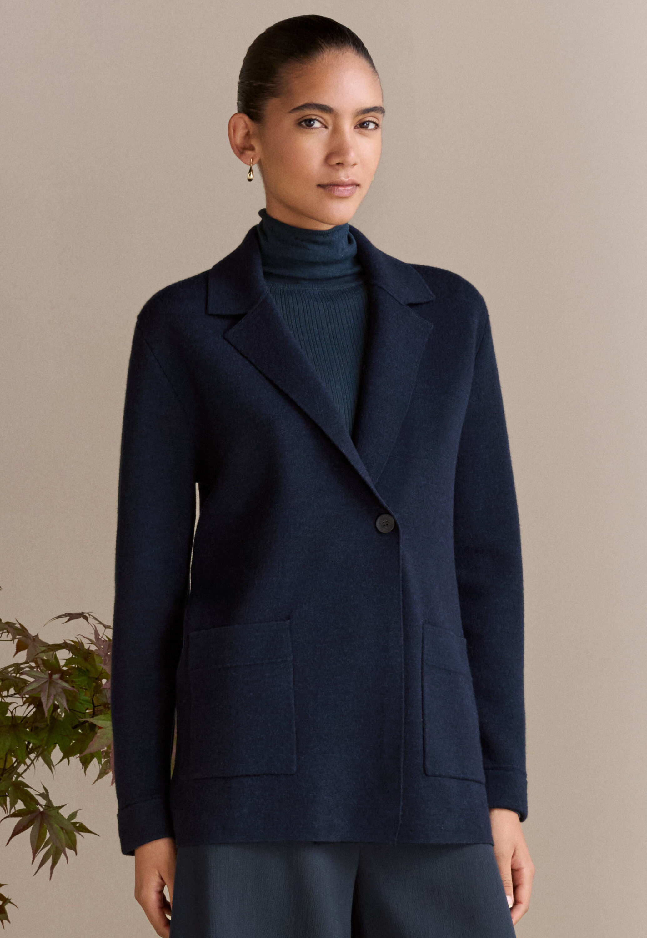 Knitted blazer