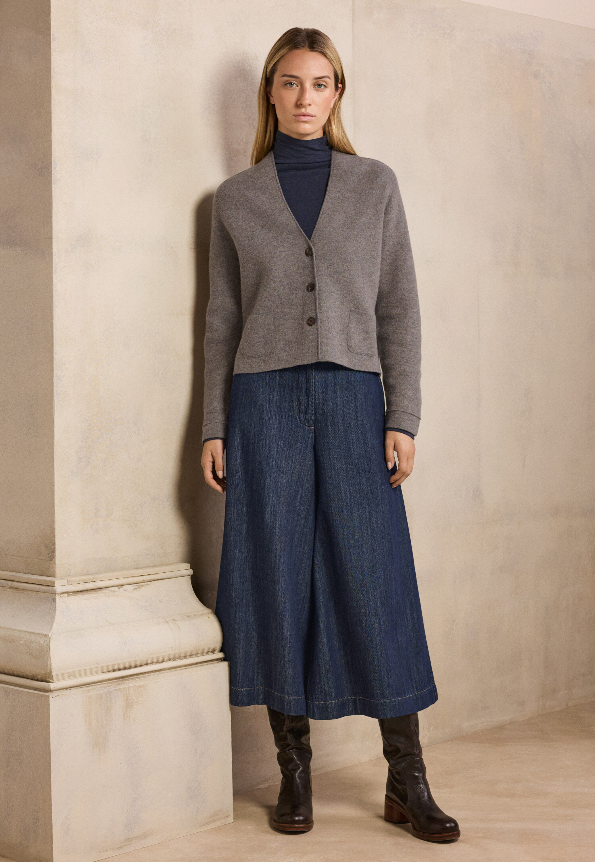 Denim culottes