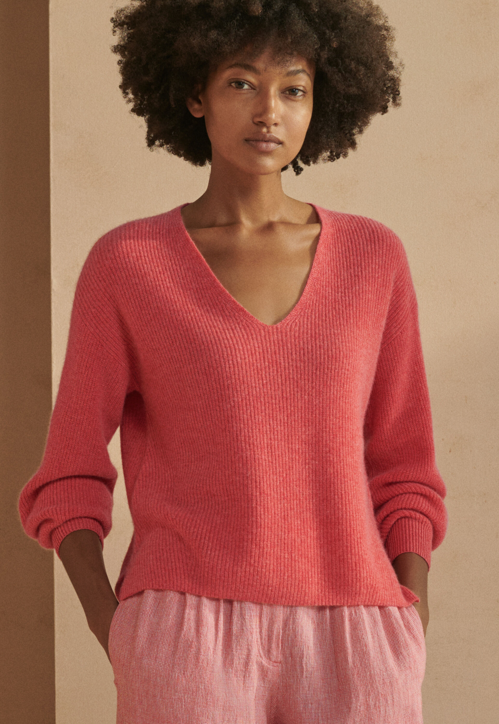 V-neck sweater