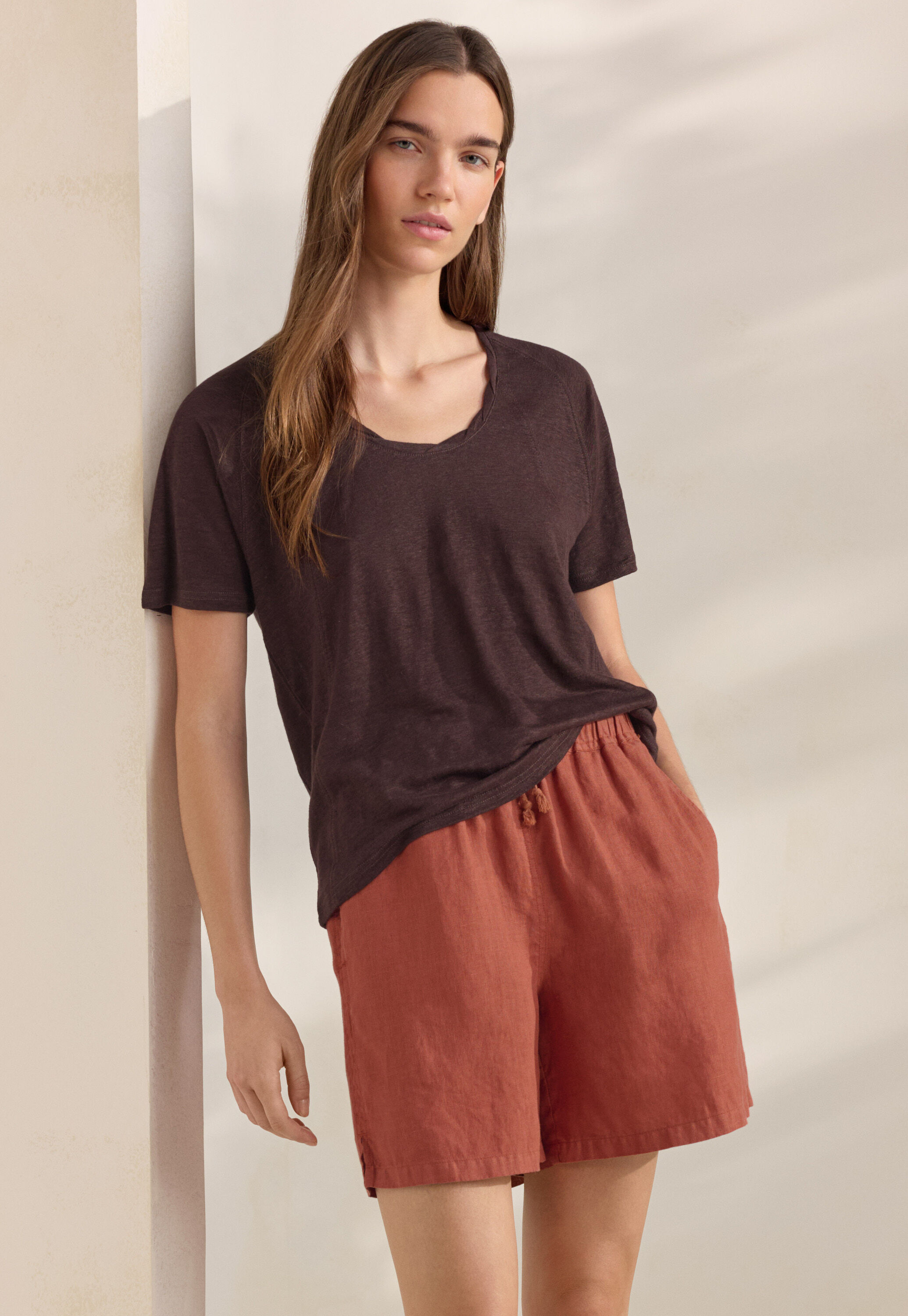 Garment-dyed overshirt