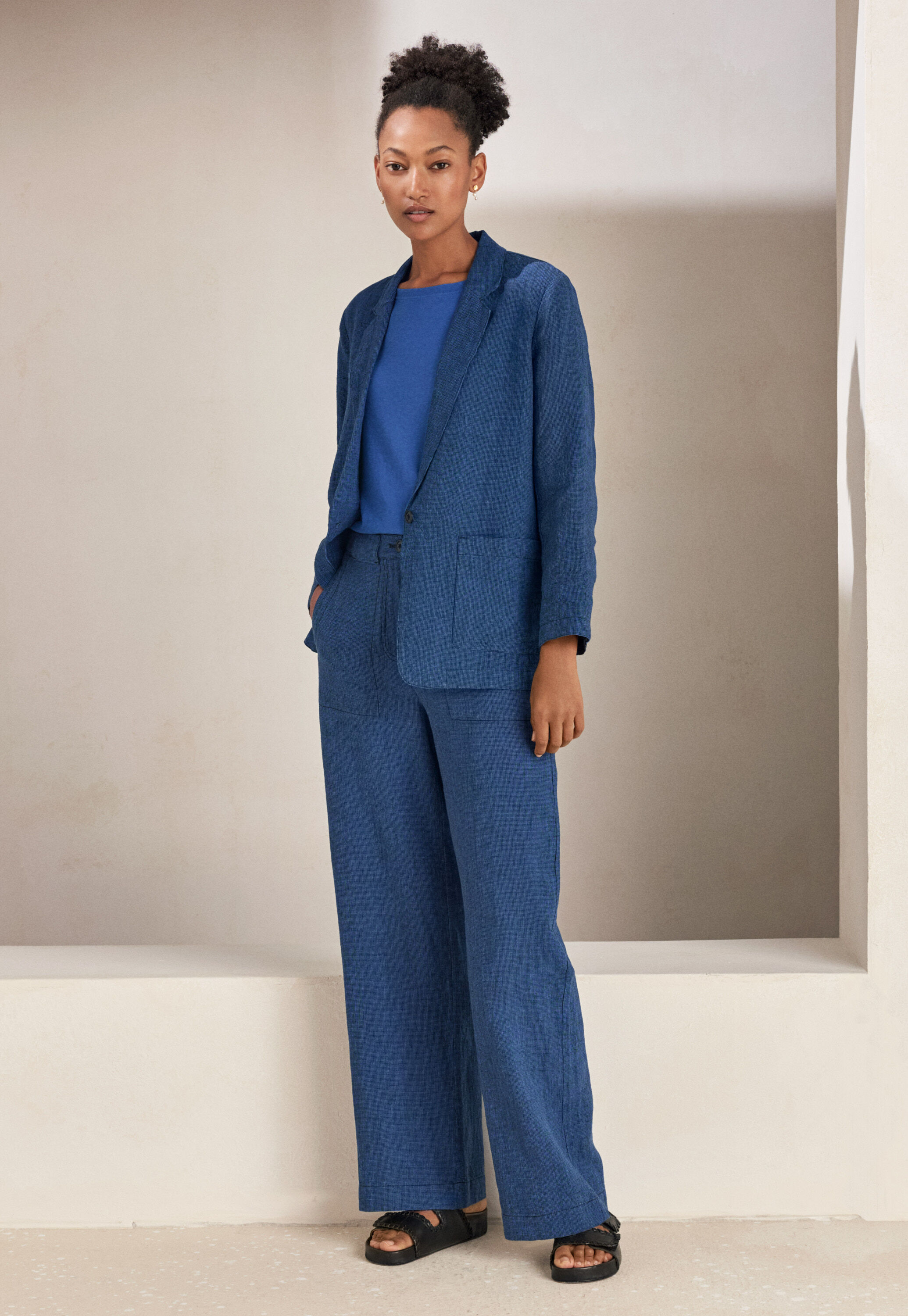 Long jacket, Blue black, large