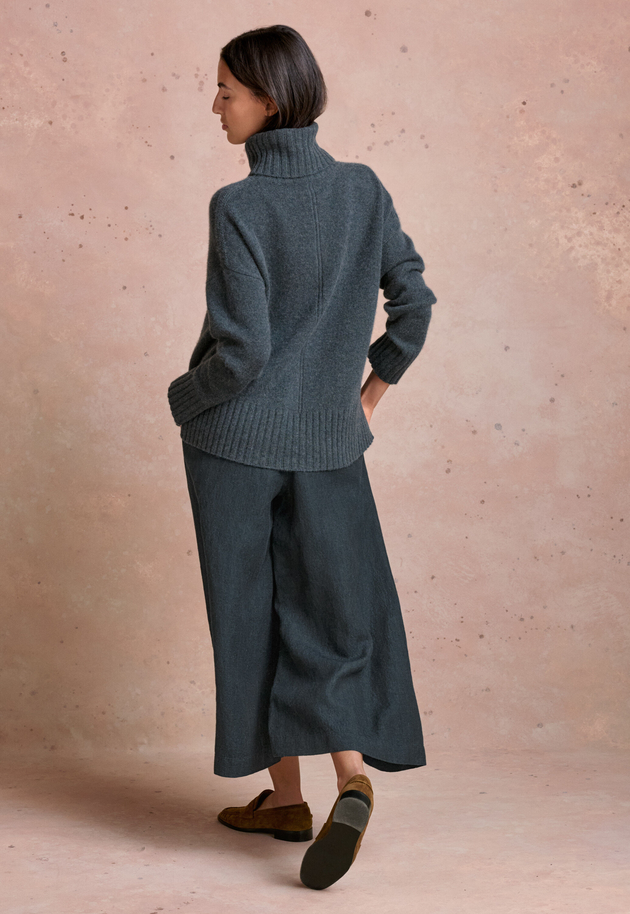 Garment-dyed overshirt