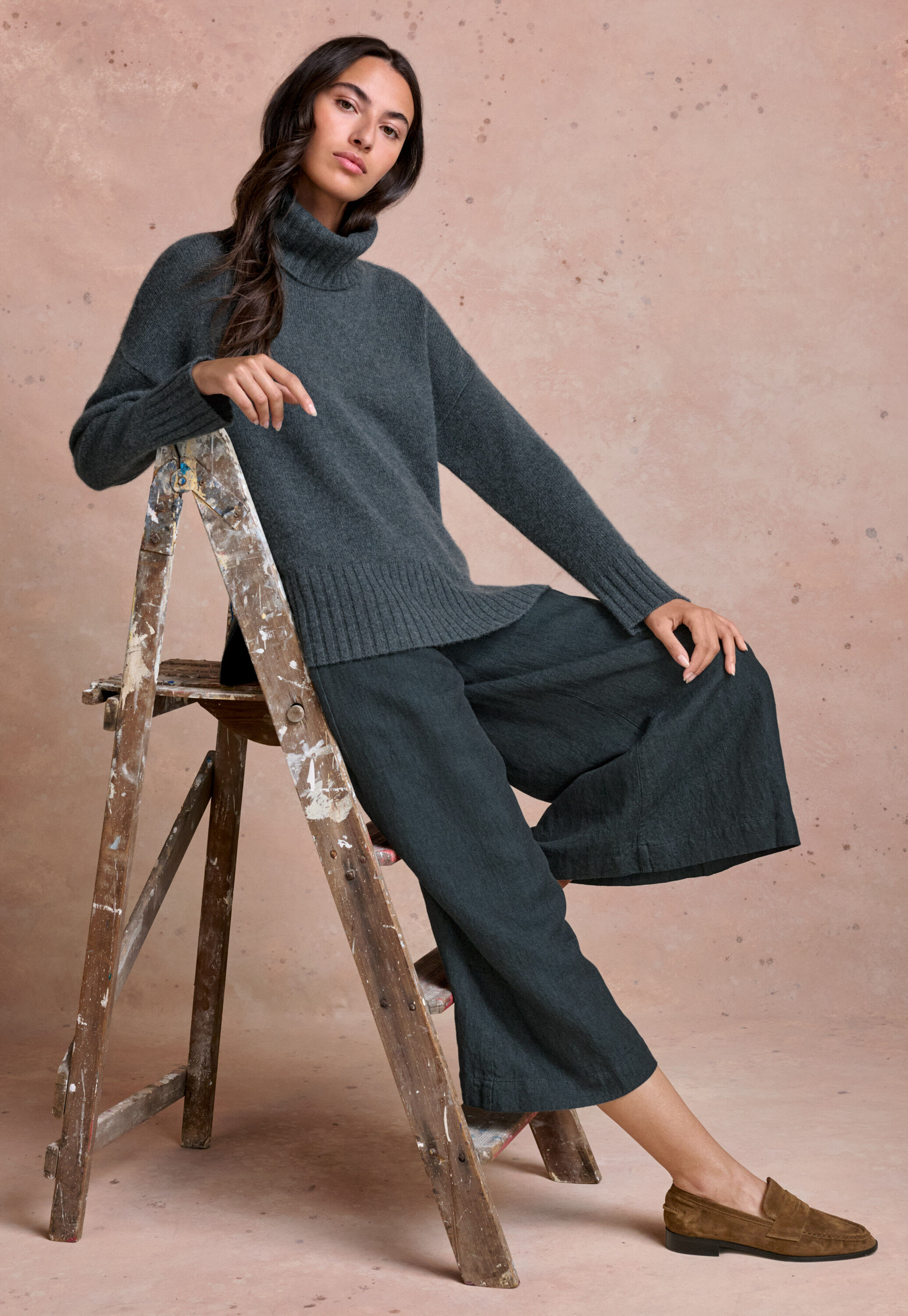 Garment-dyed overshirt