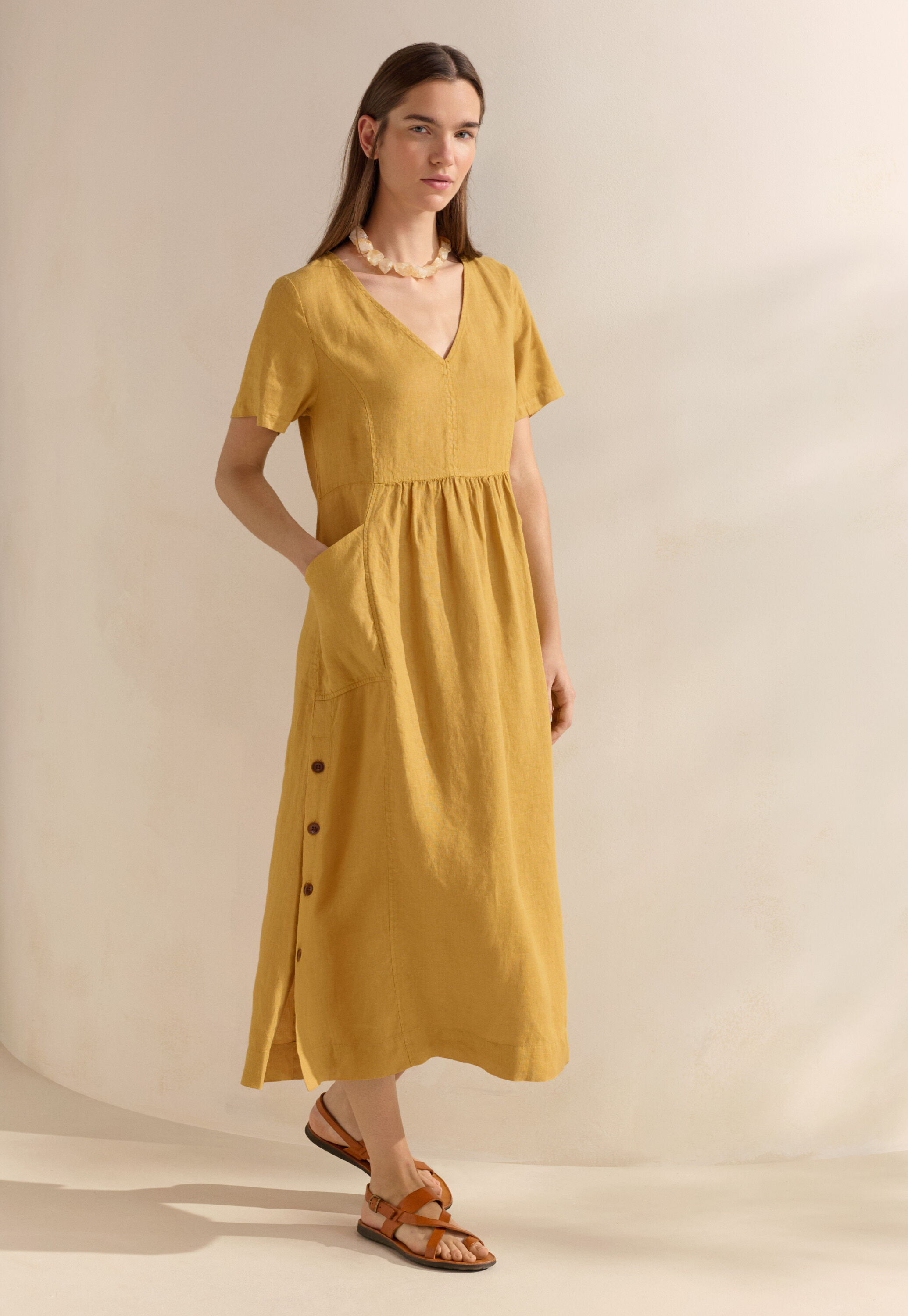 Garment-dyed overshirt
